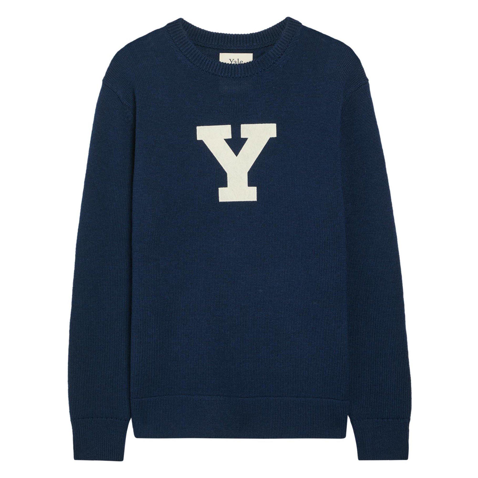 NAVY - Gant - GANT YALE KNIT CREW