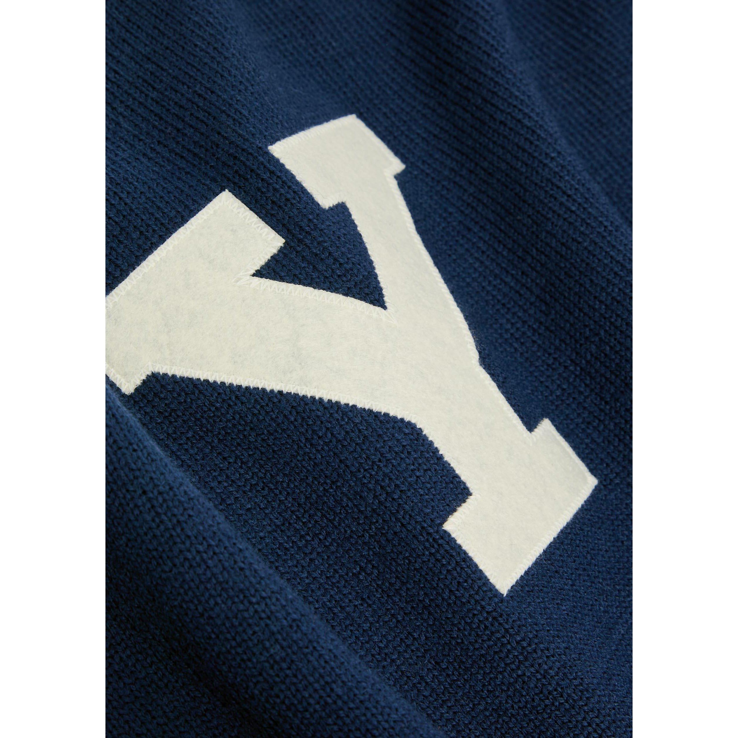 NAVY - Gant - Men's Yale Wool Crew-Neck Jumper - 4