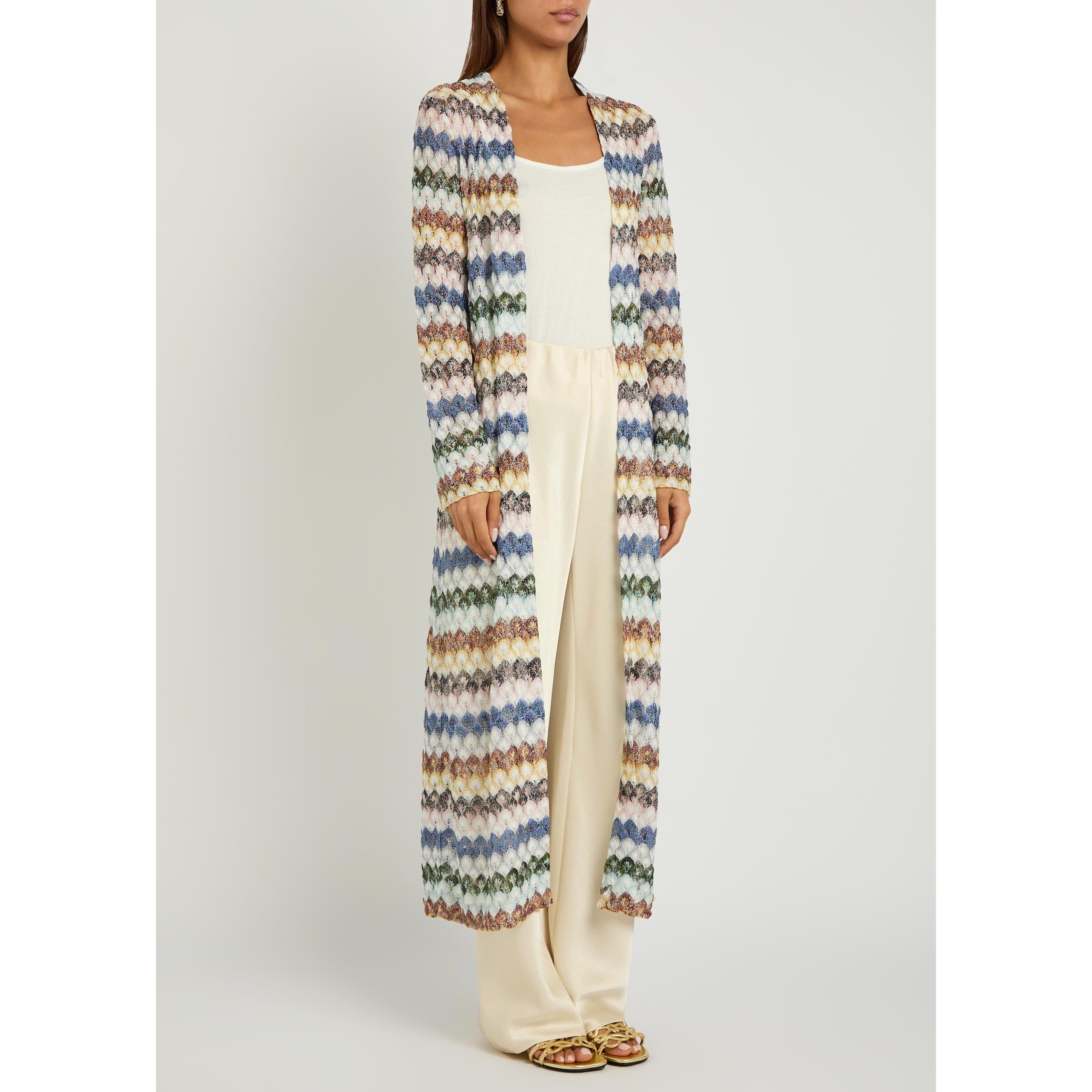 MULTICOLOURED 1 - Missoni - Women's Viscose Longline Cardigan - 2