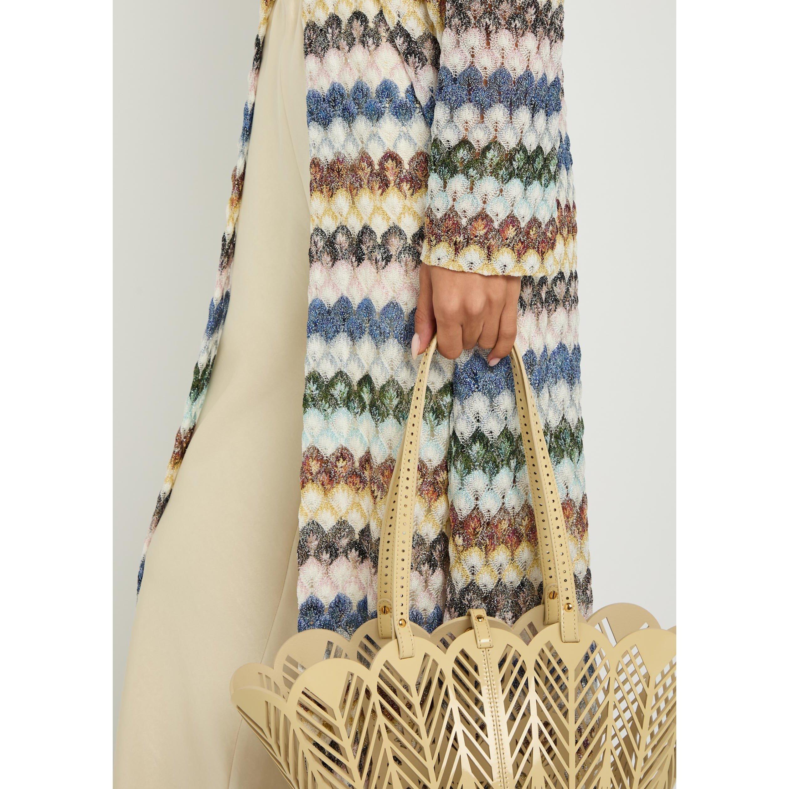 MULTICOLOURED 1 - Missoni - Women's Viscose Longline Cardigan - 4