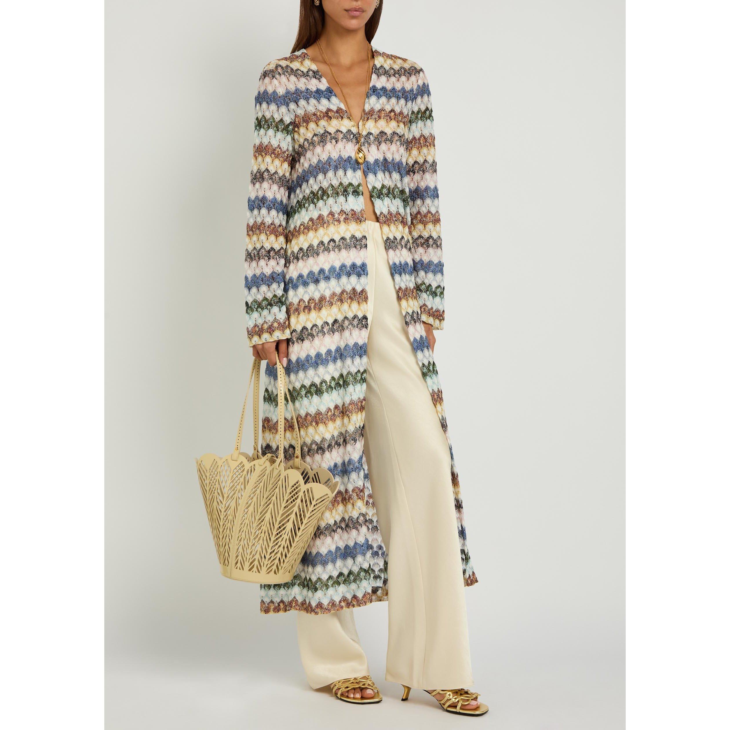 MULTICOLOURED 1 - Missoni - Women's Viscose Longline Cardigan - 5