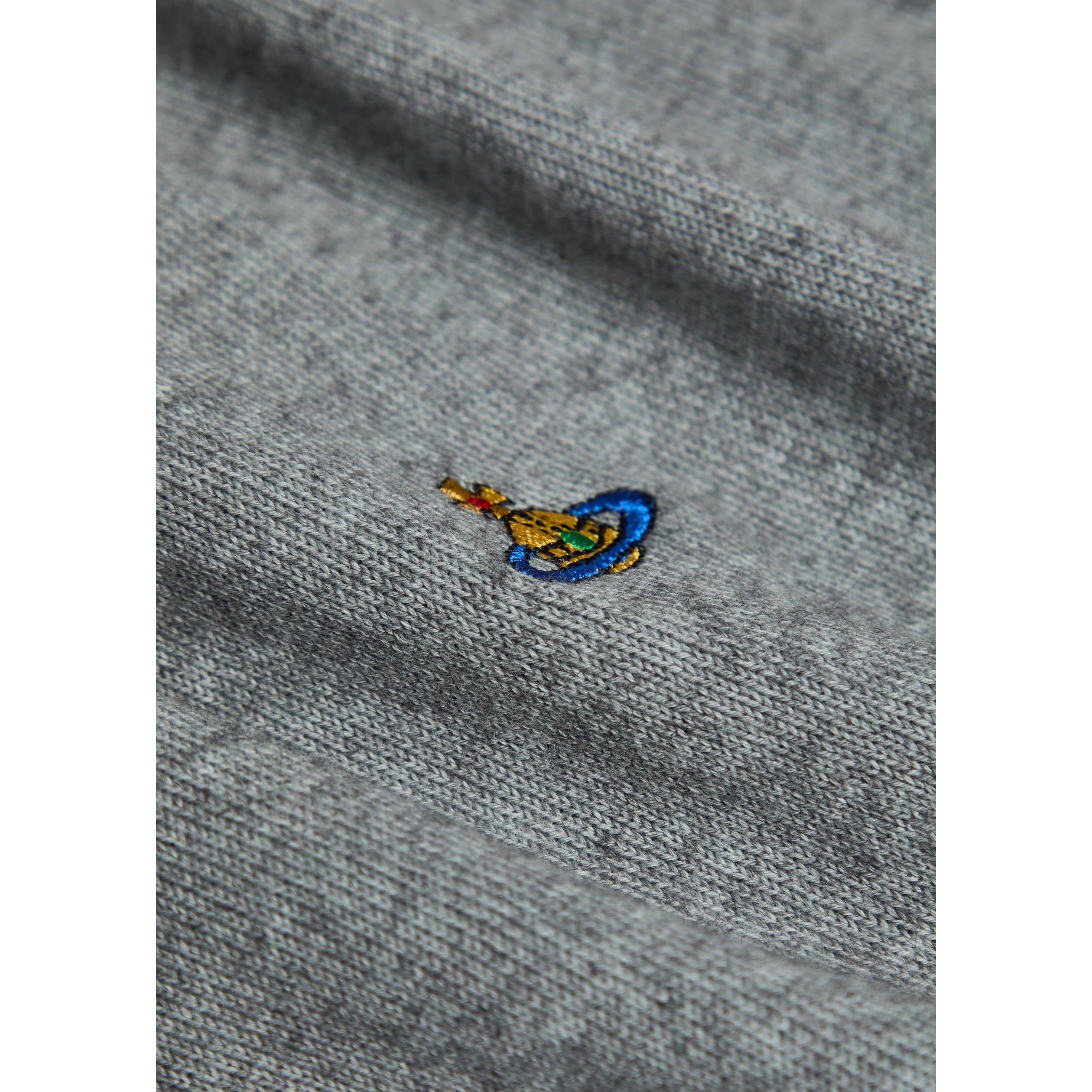 DARK GREY - Vivienne Westwood - VW LS POLO JUMPER - 4