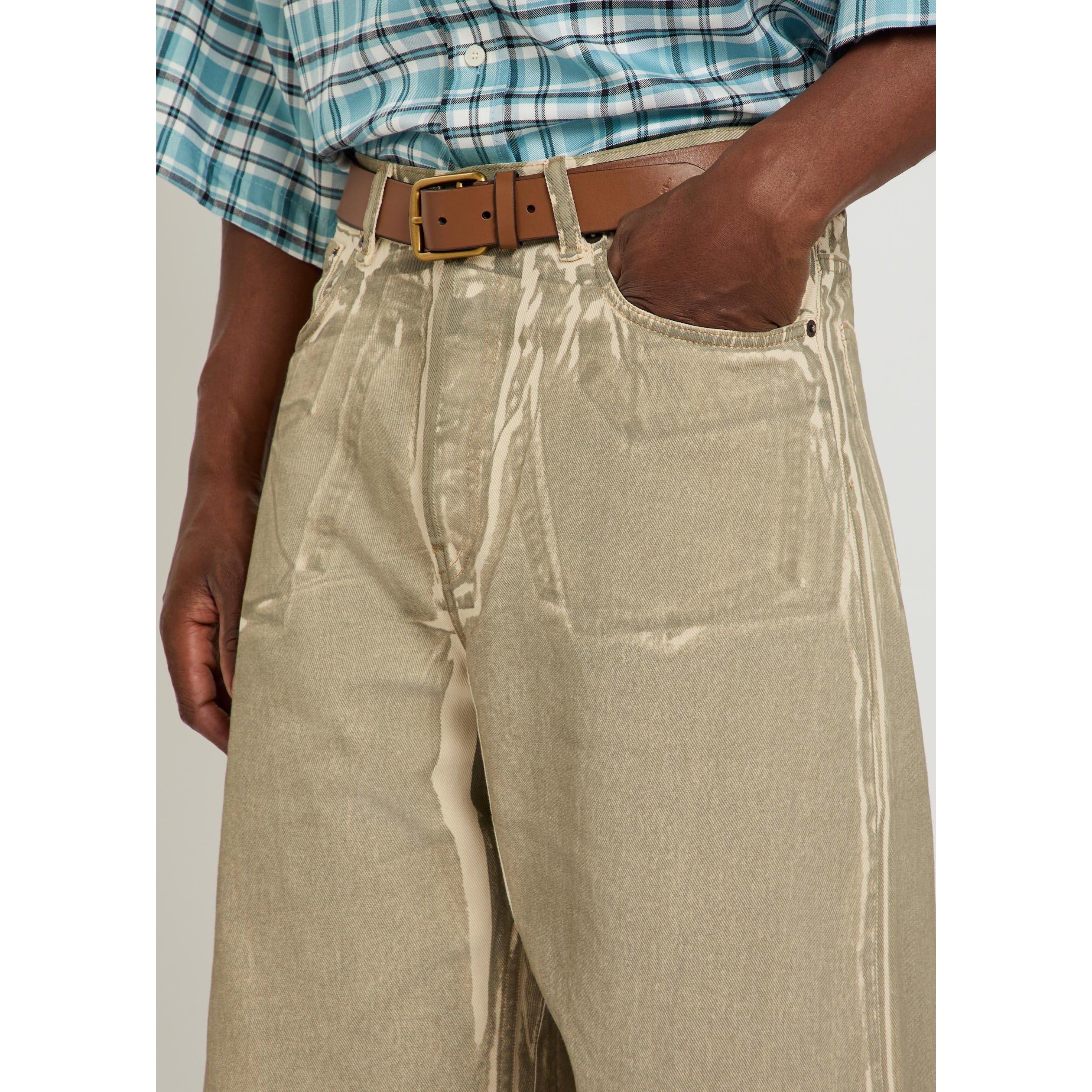 BEIGE AND OTHER - Acne Studios - Men's Wide-Leg Denim Shorts - 4