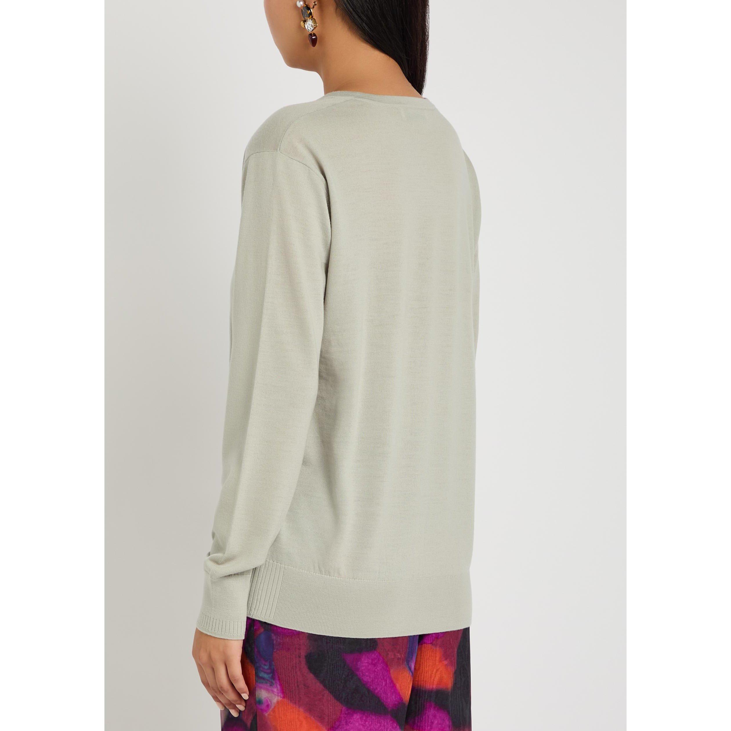 LIGHT GREY - Dries Van Noten - 02320-TUOMAS 4700 W.K.SWEATER - 3