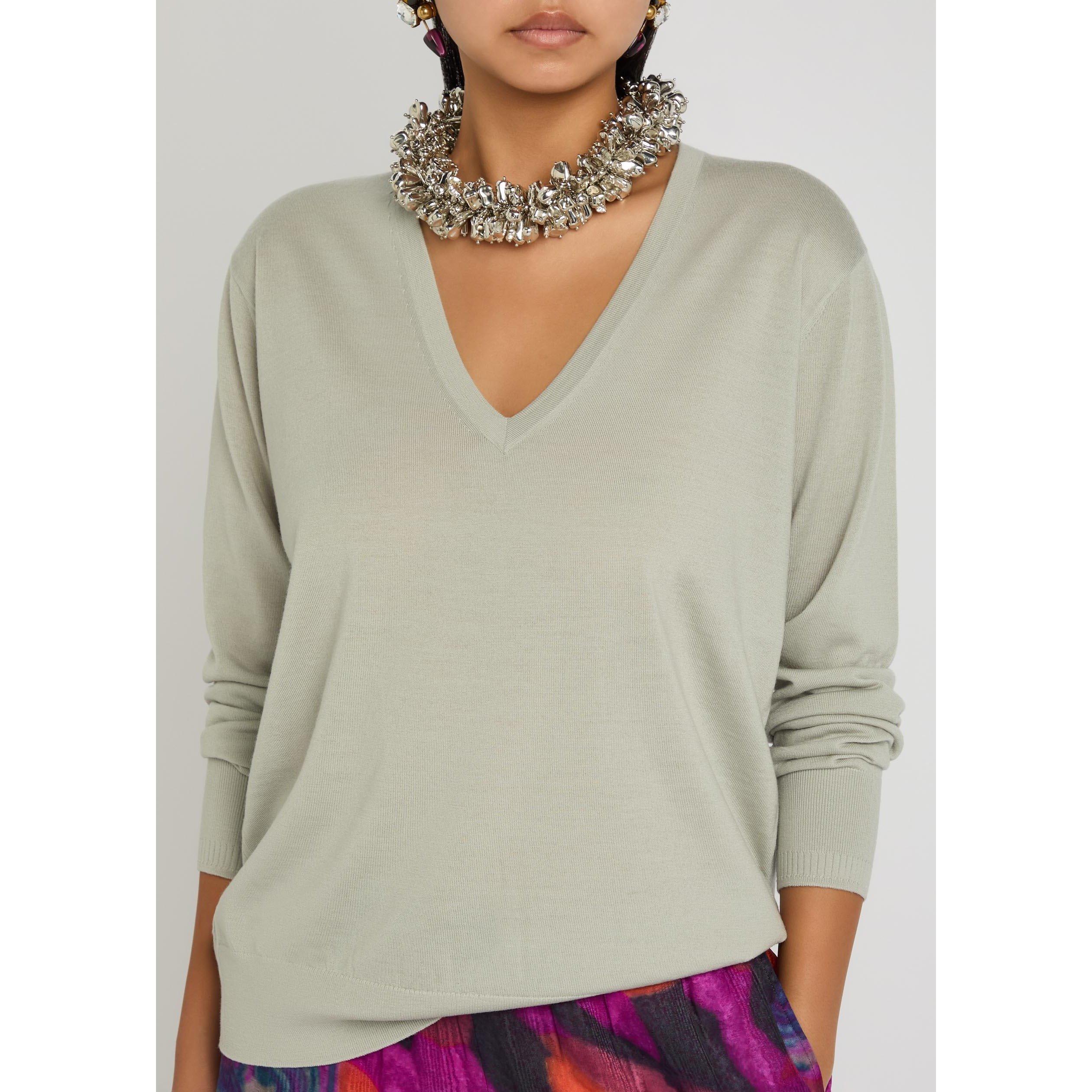 LIGHT GREY - Dries Van Noten - 02320-TUOMAS 4700 W.K.SWEATER - 4