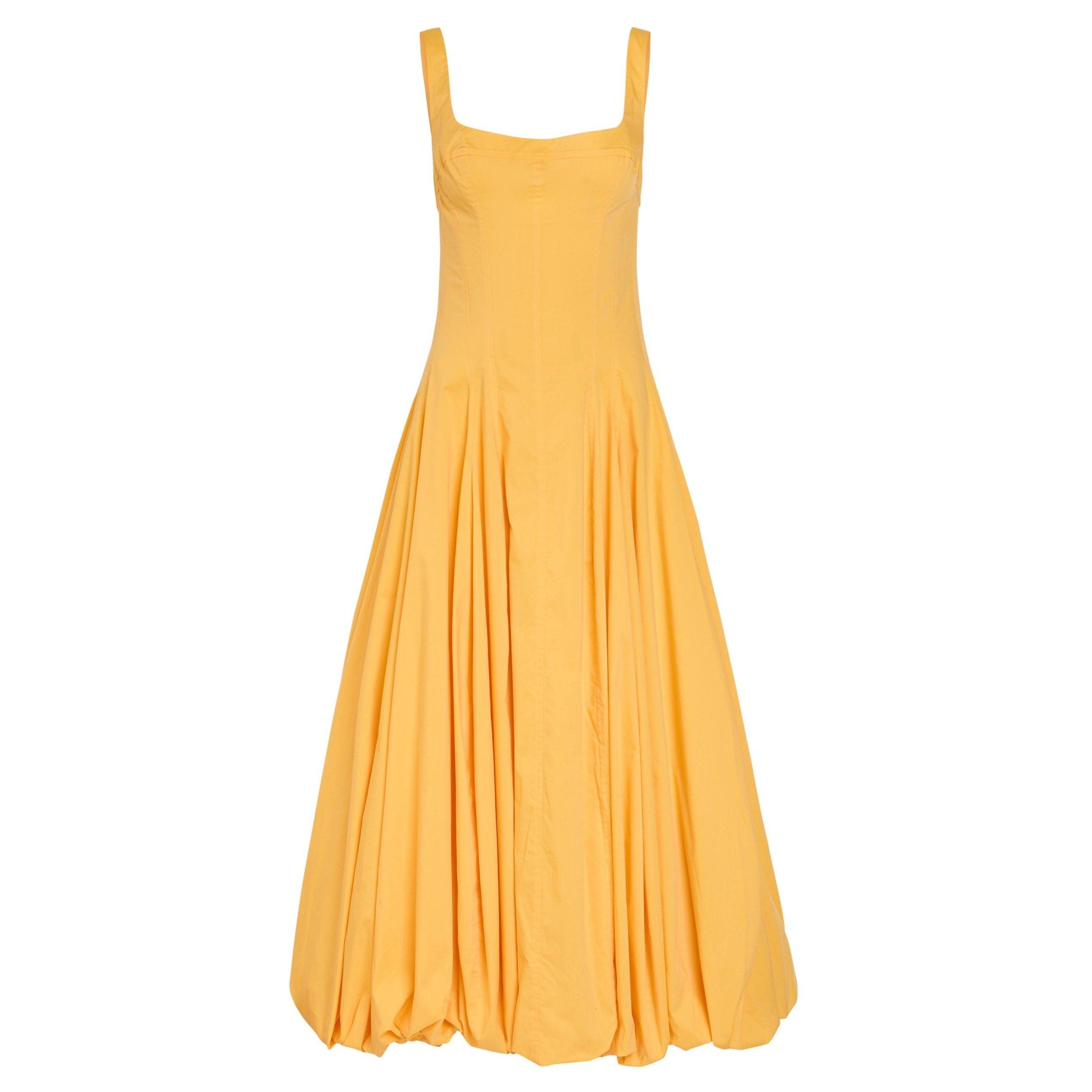 YELLOW - Jonathan Simkhai - LD HALLY BUBBLE MIDI DRESS - 1