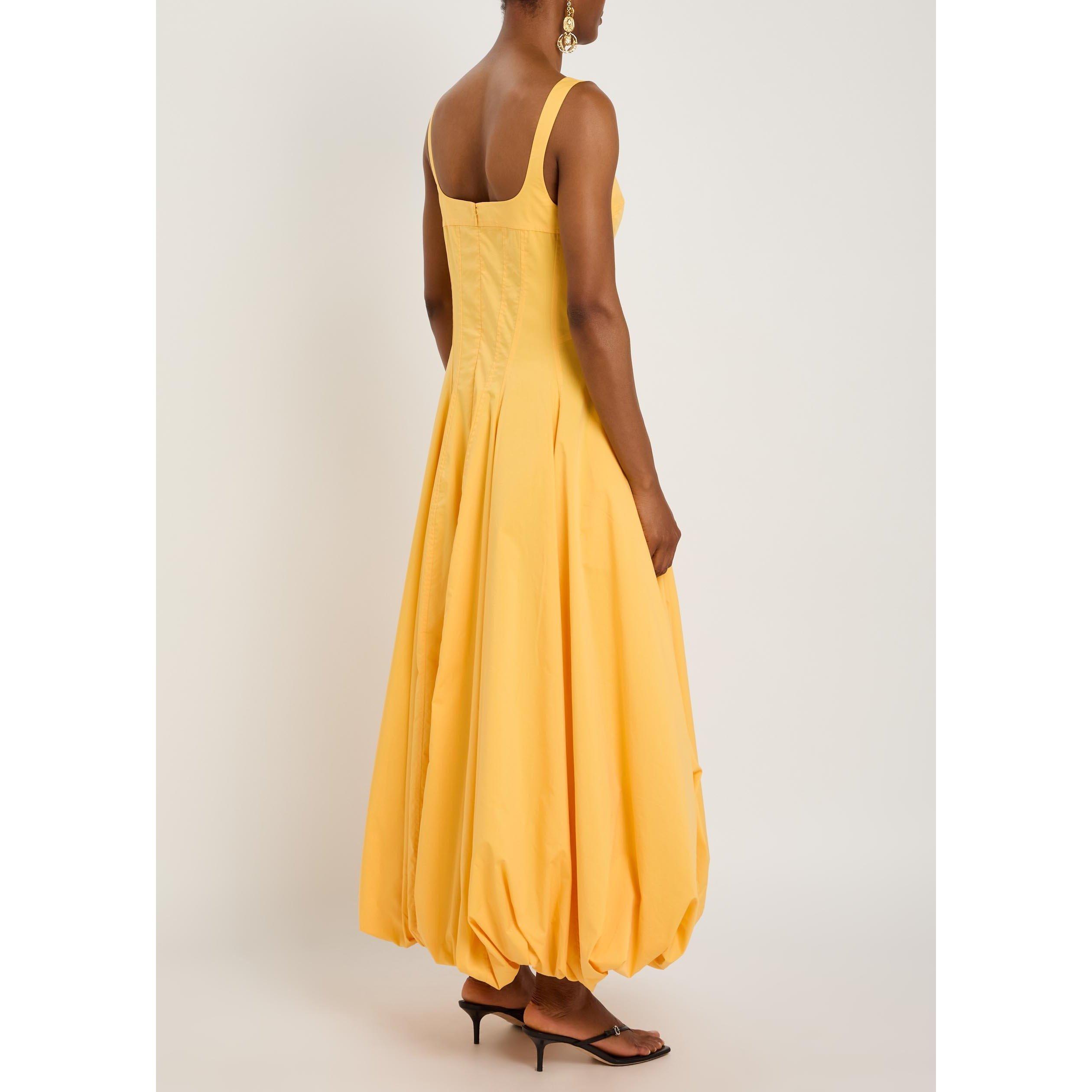YELLOW - Jonathan Simkhai - LD HALLY BUBBLE MIDI DRESS - 3