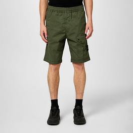 Stone Island MenS Cotton Cargo Stone Bermuda Shorts