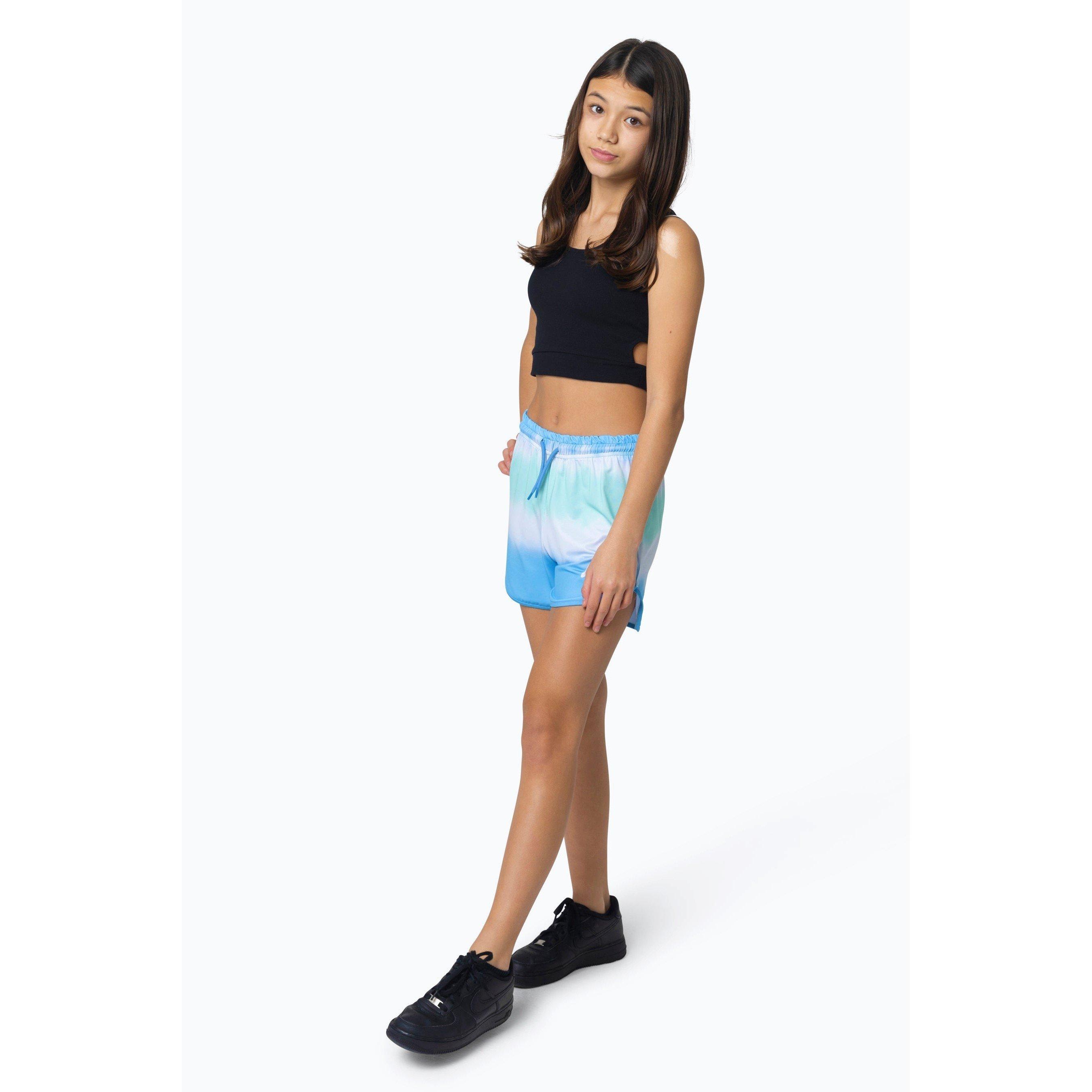 Mint/Blau - Hype - Blur Fleece Jogger Shorts - 5