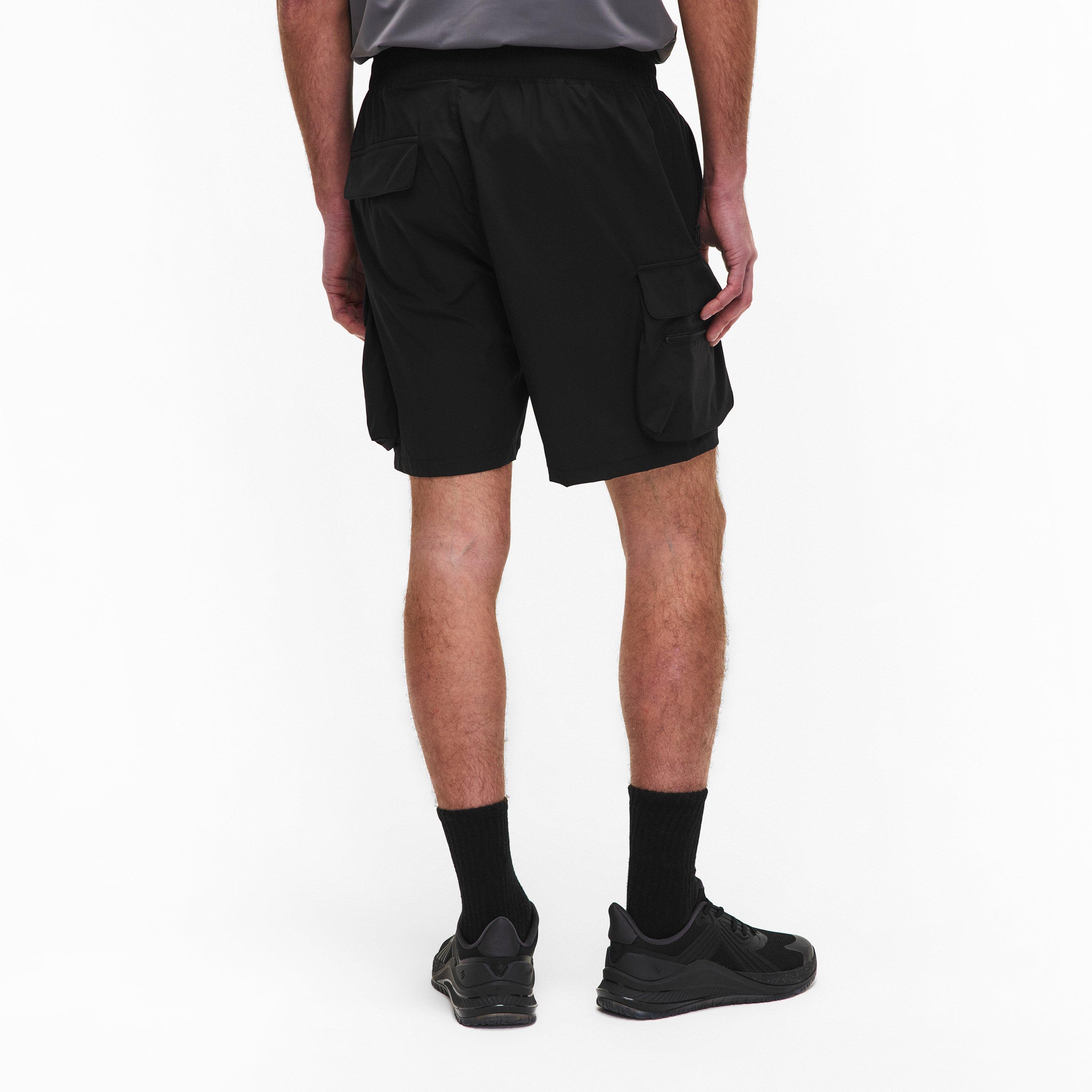 Black - Represent 247 - Men's Logo Nylon V1 Cargo Shorts - 4