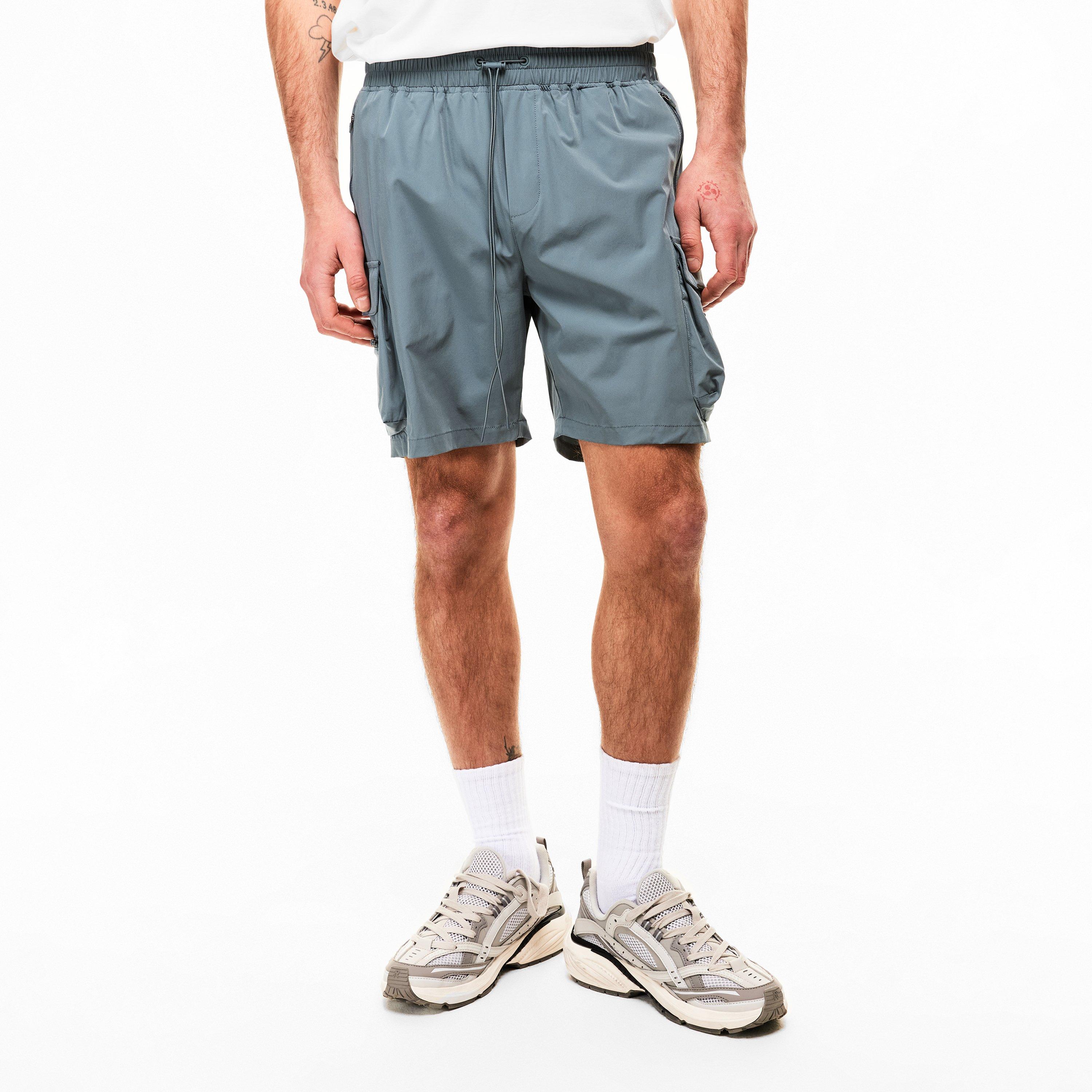 Dusky Navy - Represent 247 - Men's Logo Nylon V1 Cargo Shorts - 3