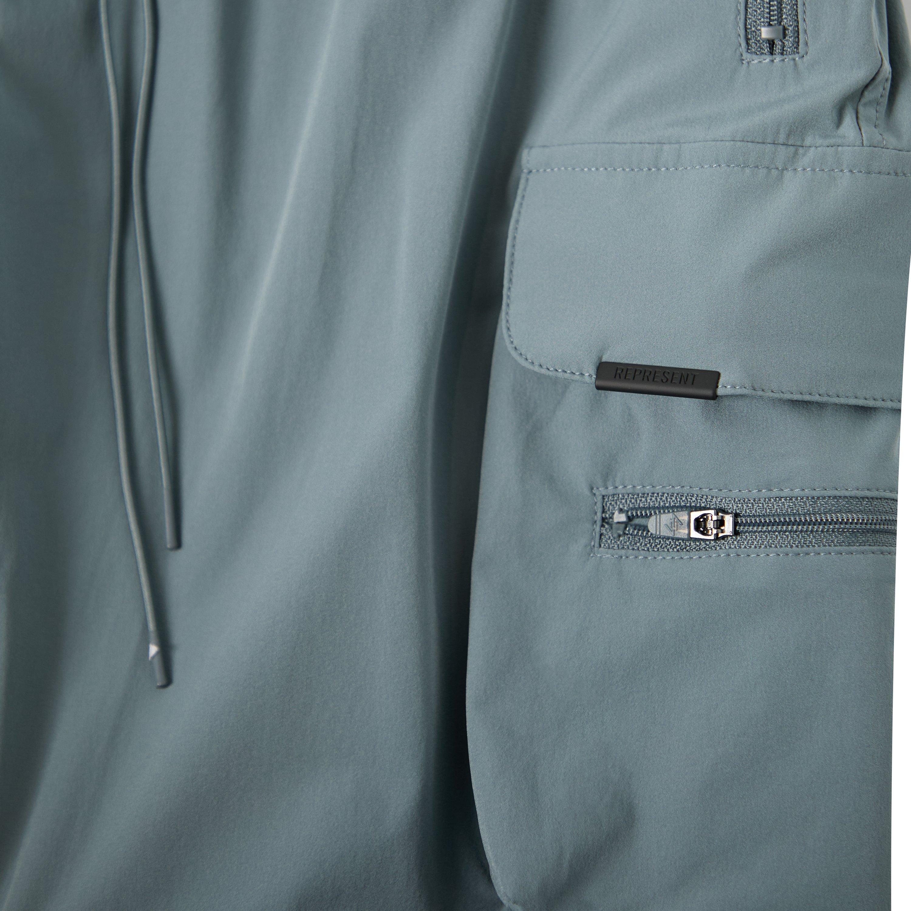 Dusky Navy - Represent 247 - Men's Logo Nylon V1 Cargo Shorts - 5