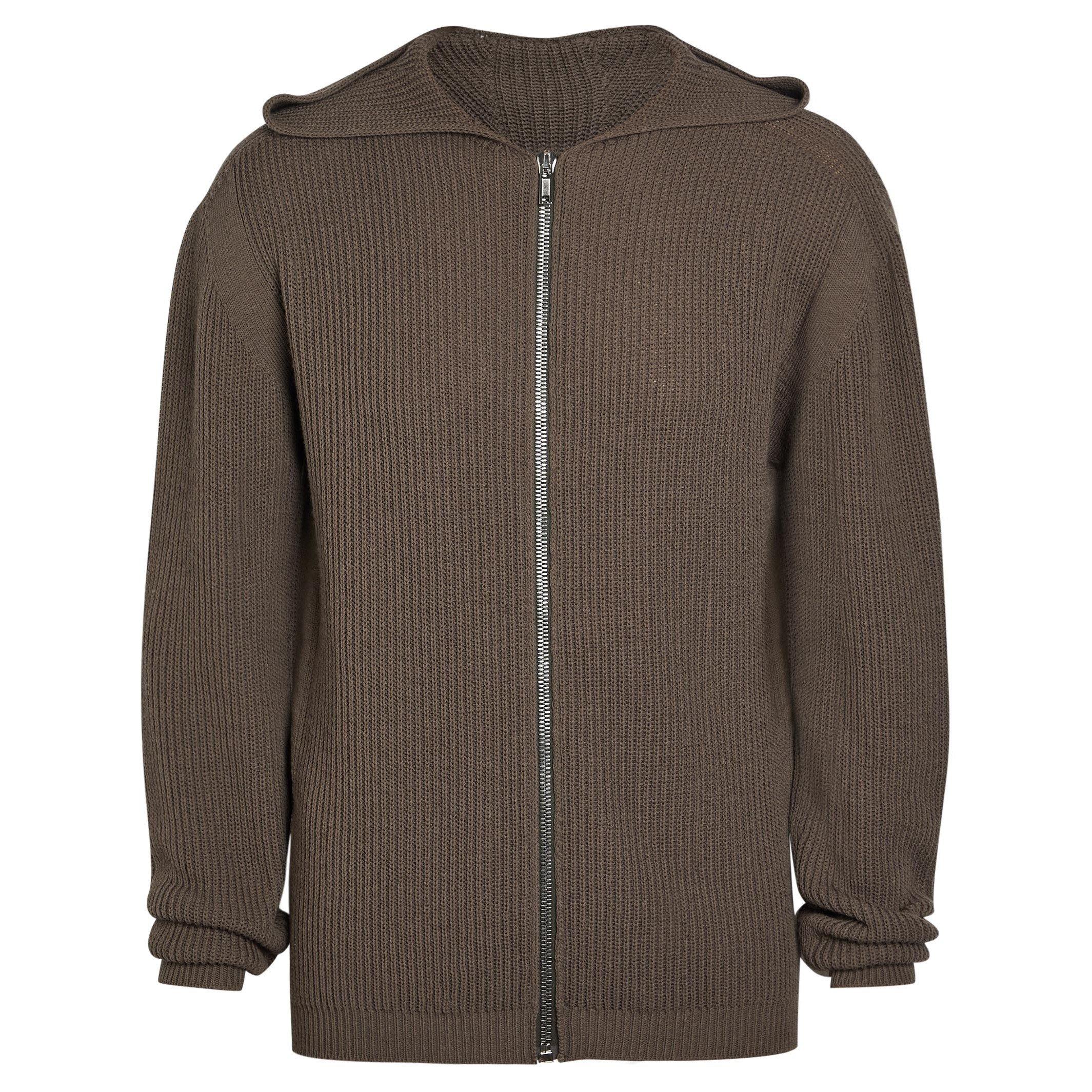 BROWN - Rick Owens - RO GIACCA ZIPPED HOOD