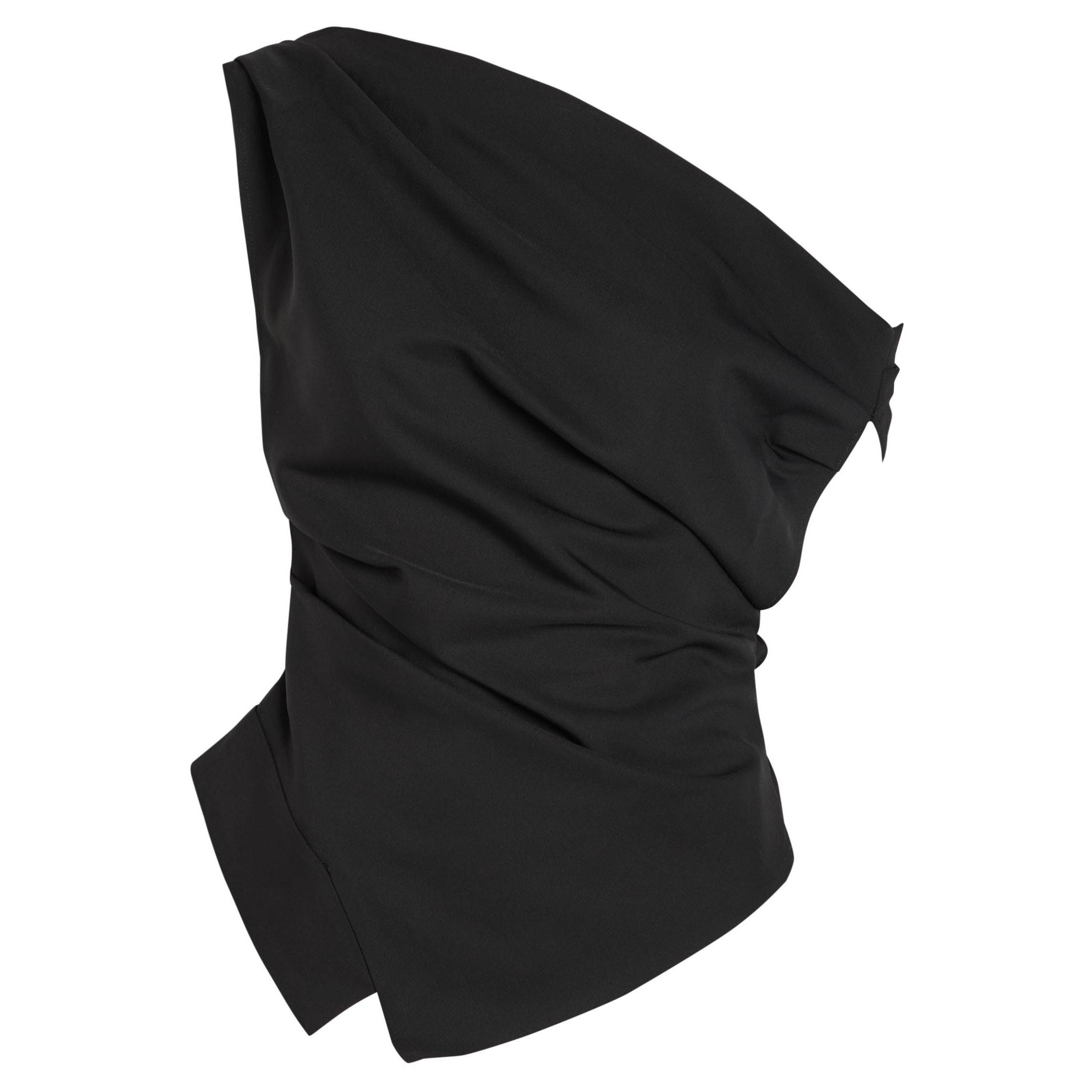 BLACK - Rohe - OFF SHOULDER LAPEL TOP - 1