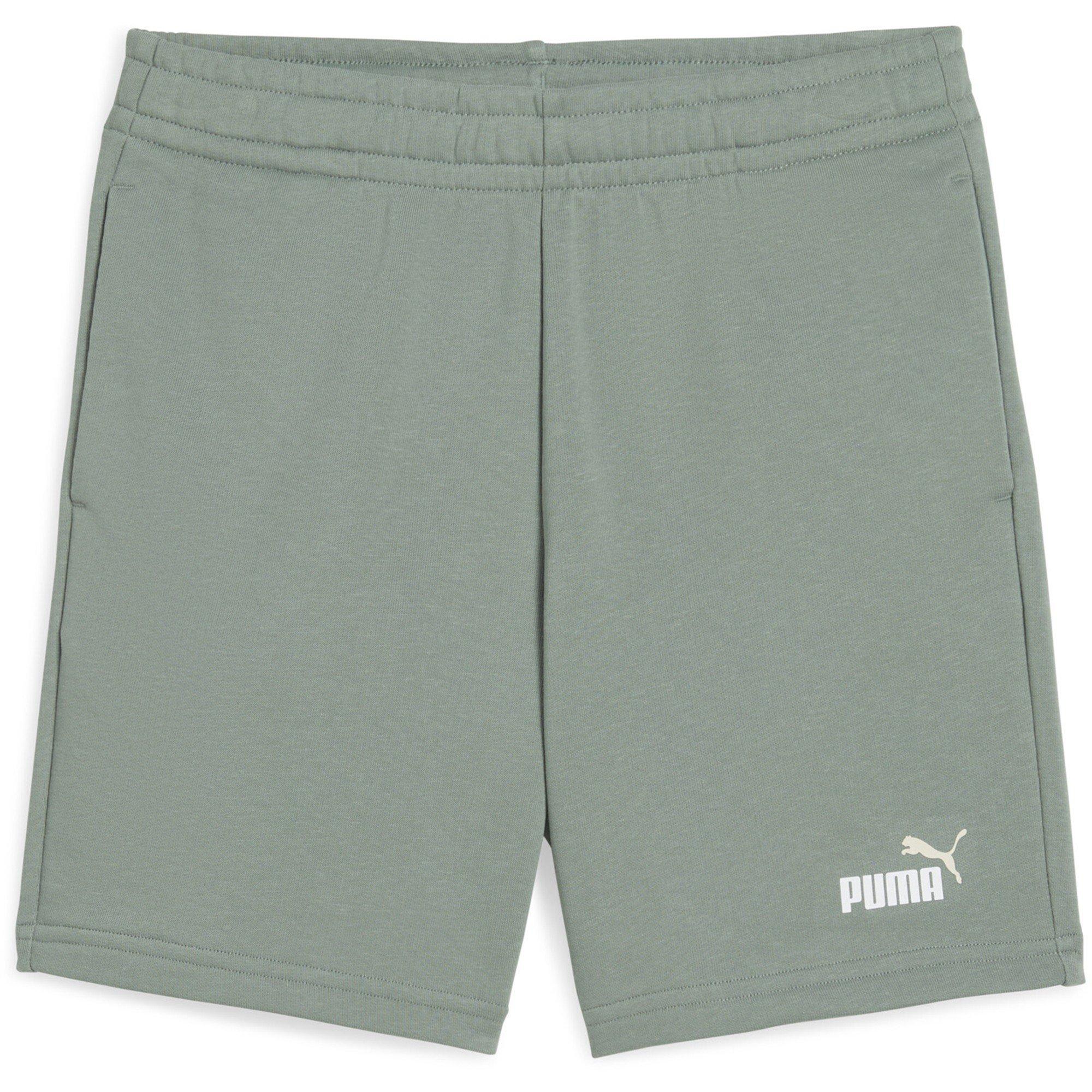Puma Boys Essentials Logo Fleece Shorts - Moon Green - 9-10 (M)