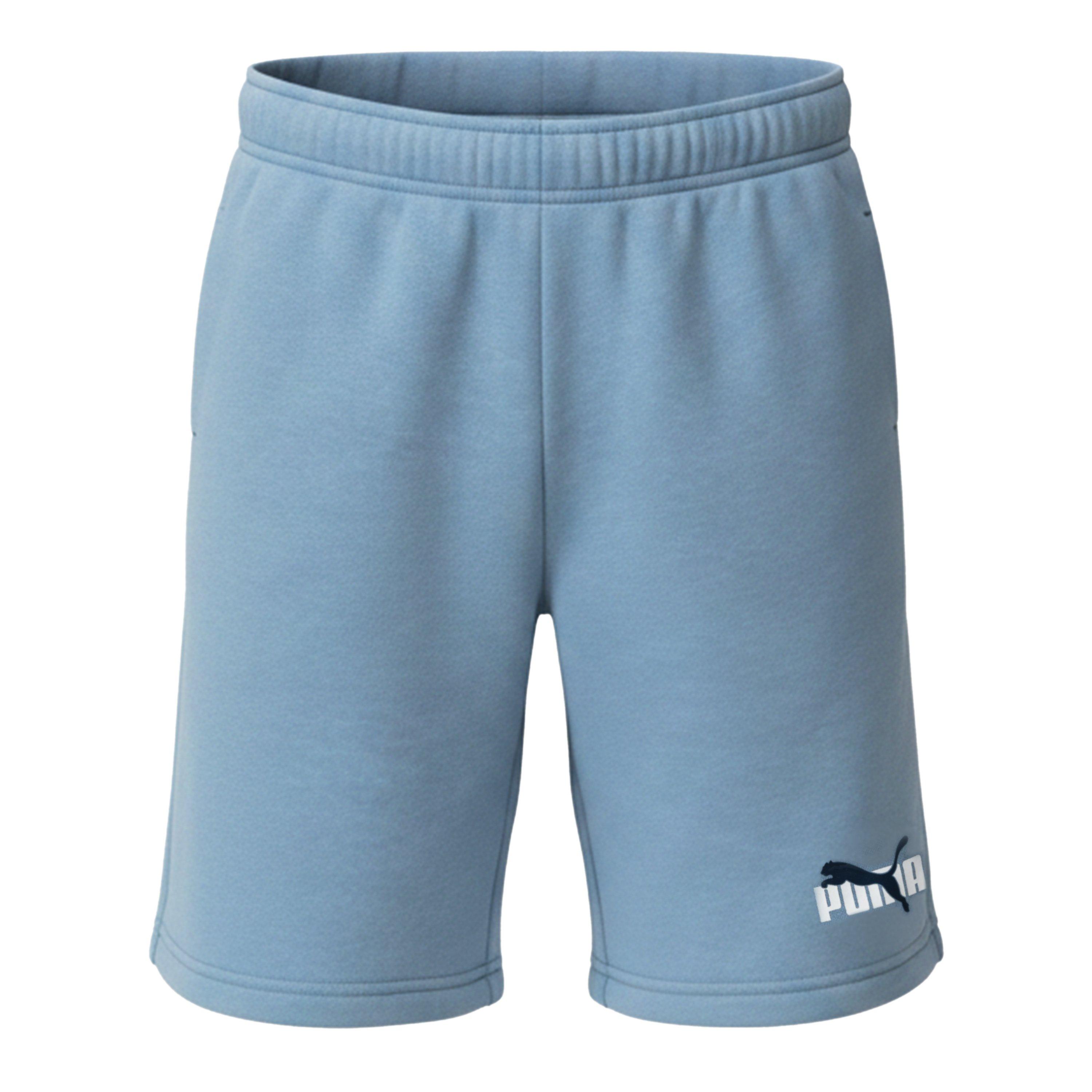 Puma Boys Essentials Logo Fleece Shorts - Blue - 13 (XL)