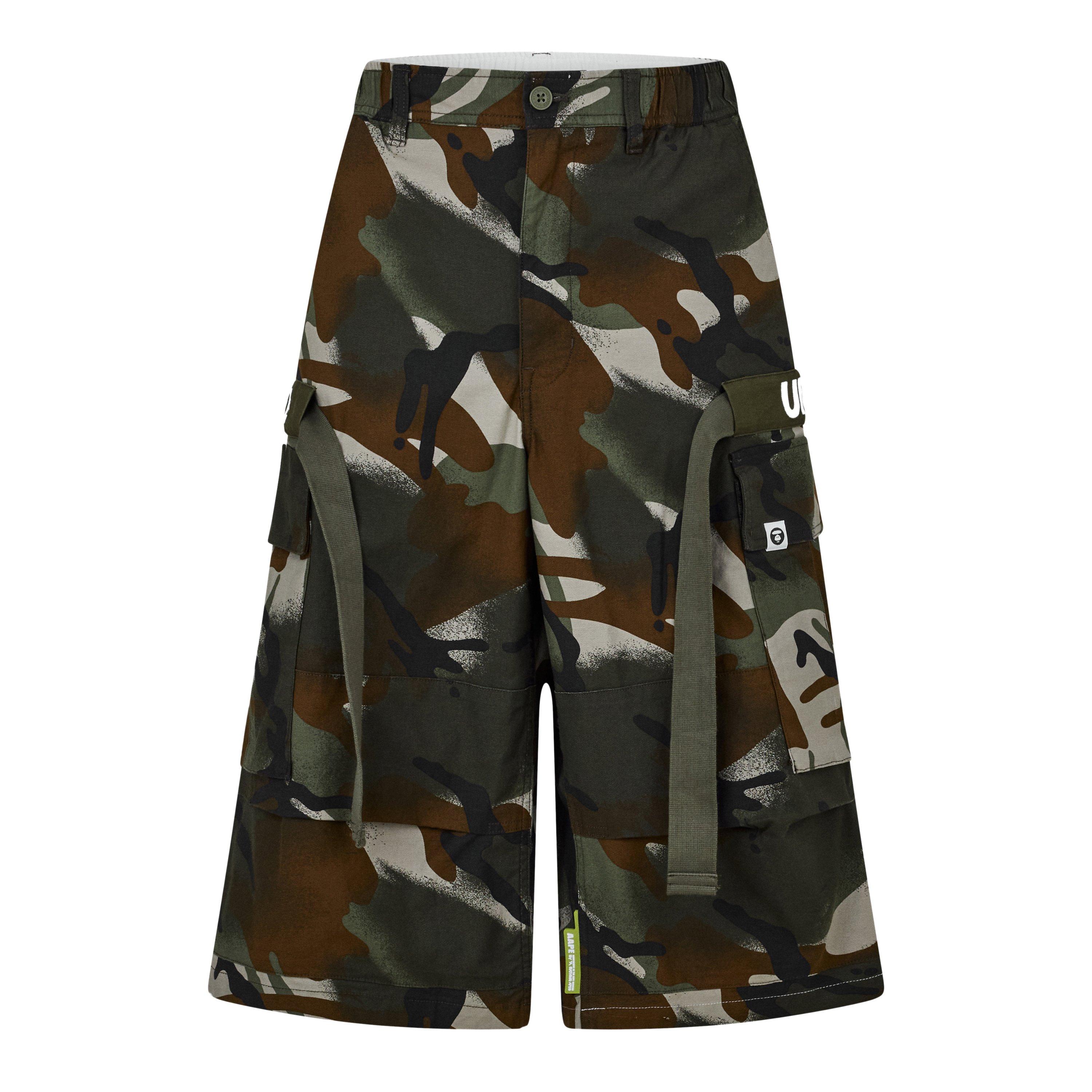 AAPE Men's Camouflage Relaxed Fit Cargo Shorts | Cruise Fashion