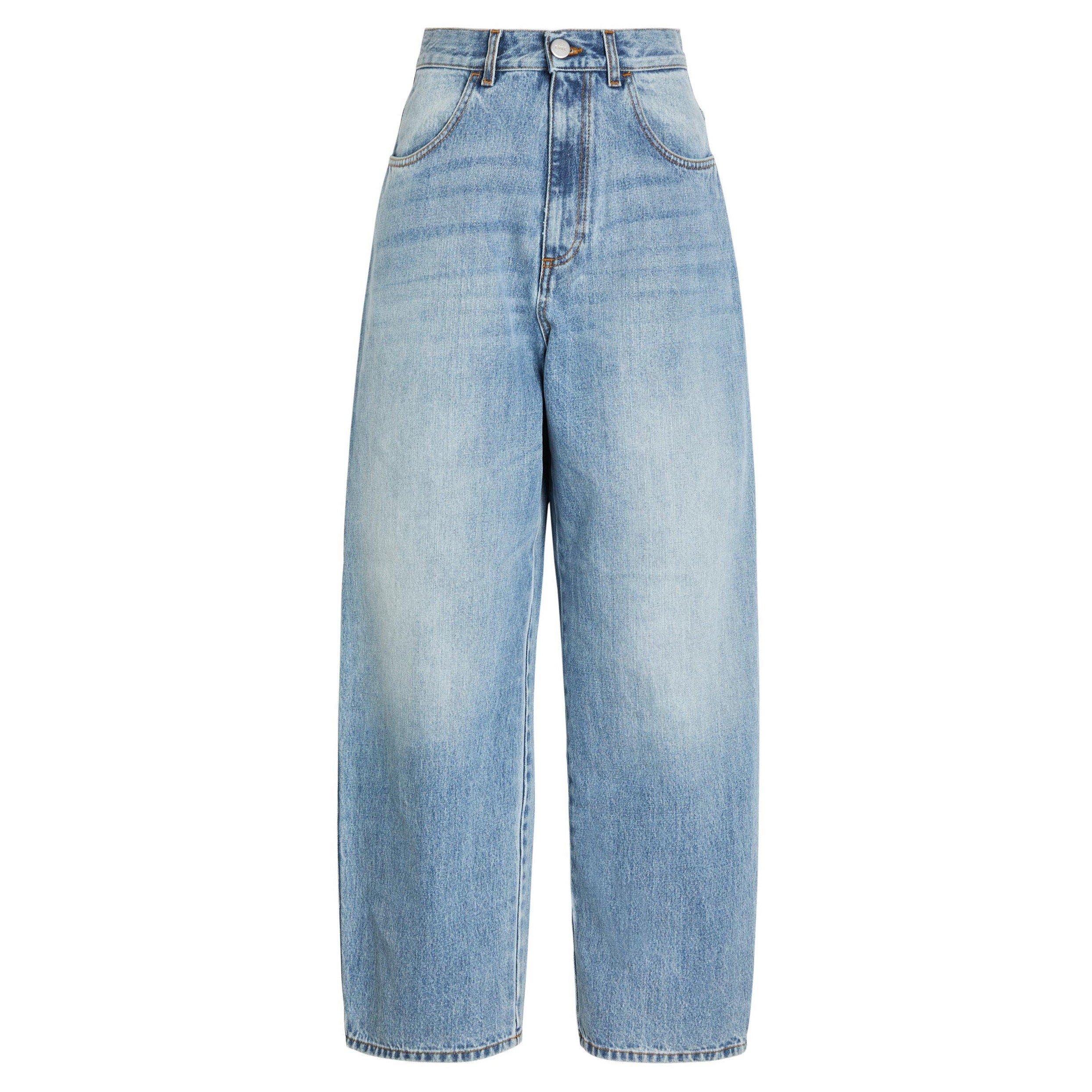 BLUE - Rohe - BERBER - BARREL LEG DENIM