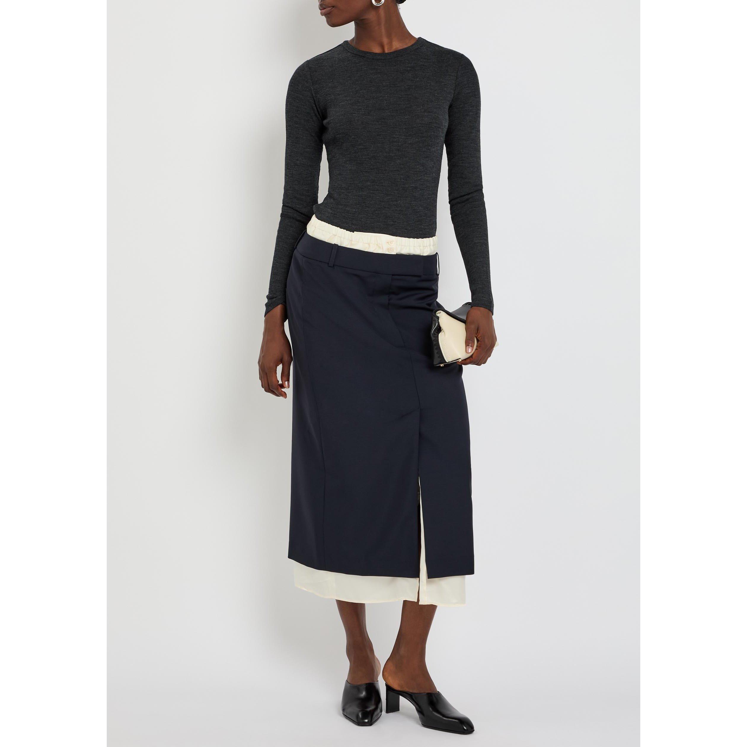 NAVY - Rohe - BOXER DETAIL SKIRT - 5