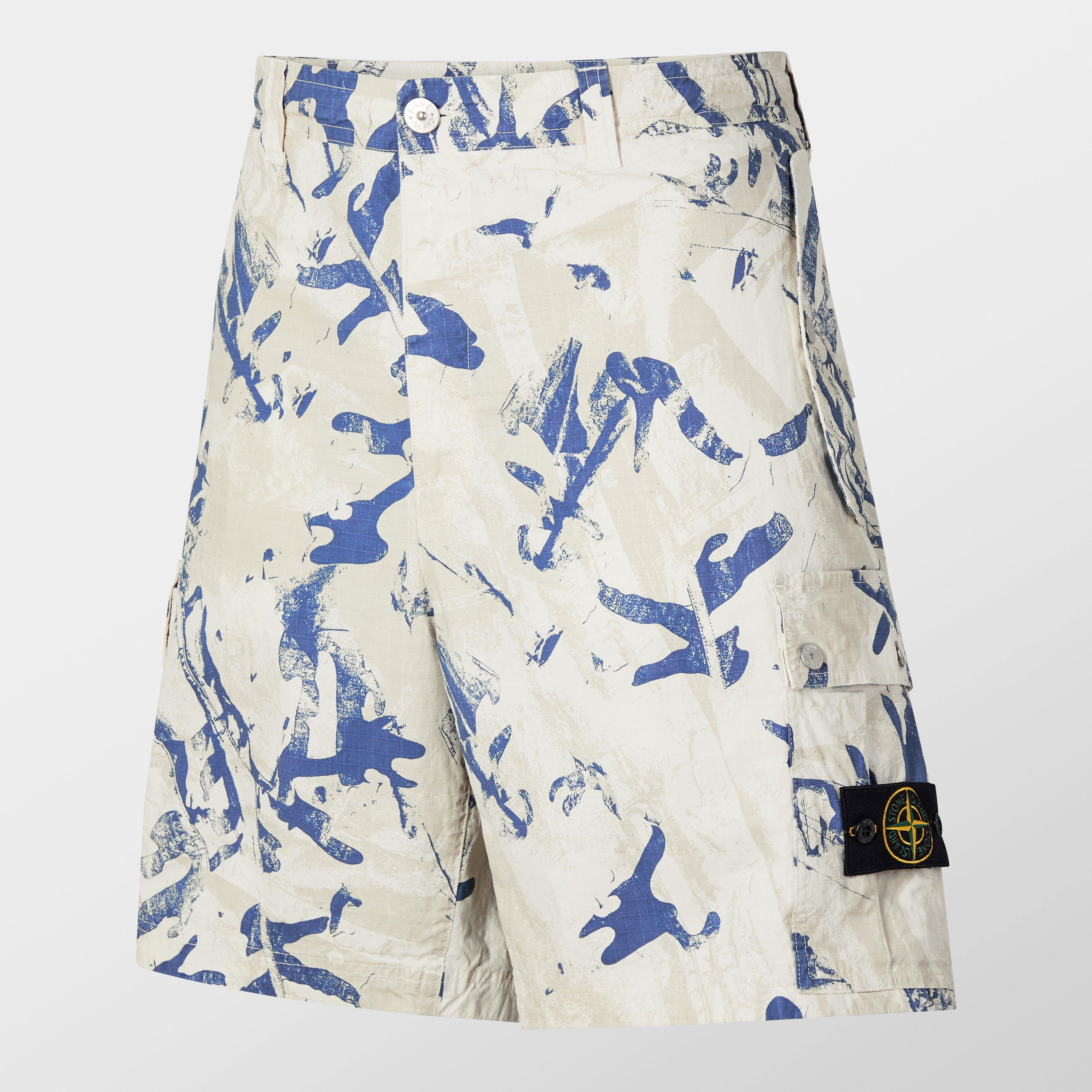 Deserto V009A - Stone Island - Men's Camo Cargo Shorts - 7