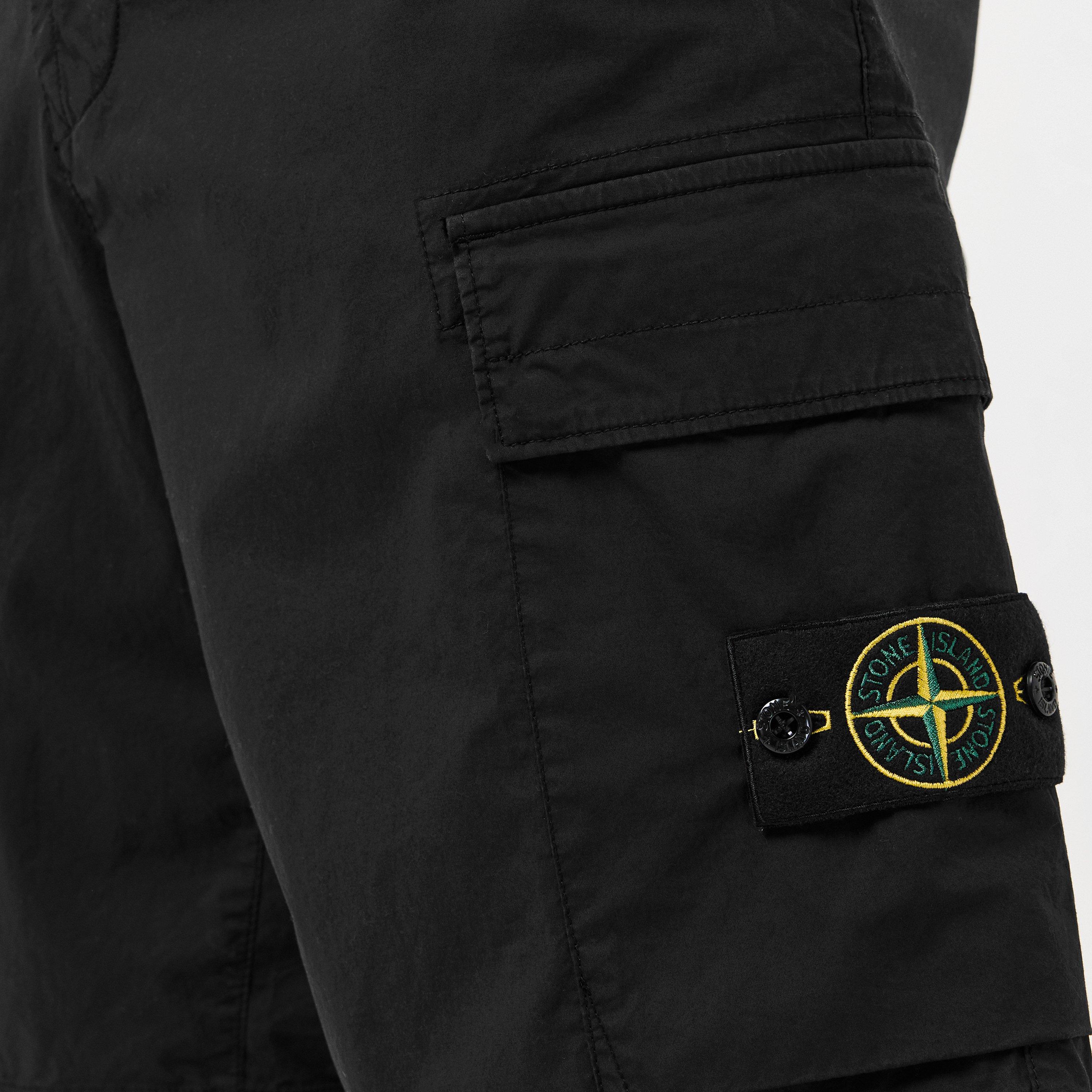 Nero V0029 - Stone Island - Tela Cargo Shorts - 5