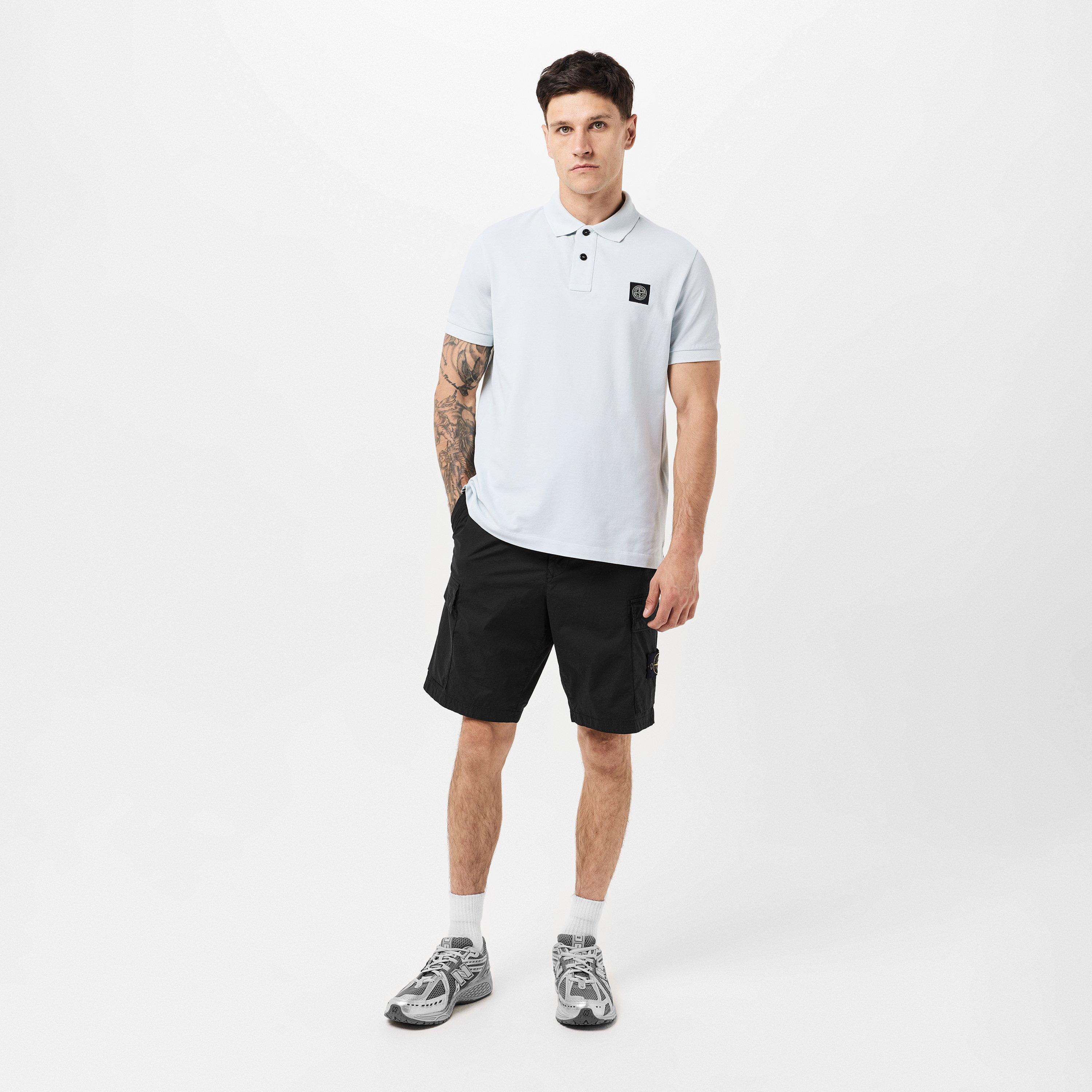 Nero V0029 - Stone Island - Tela Cargo Shorts - 6