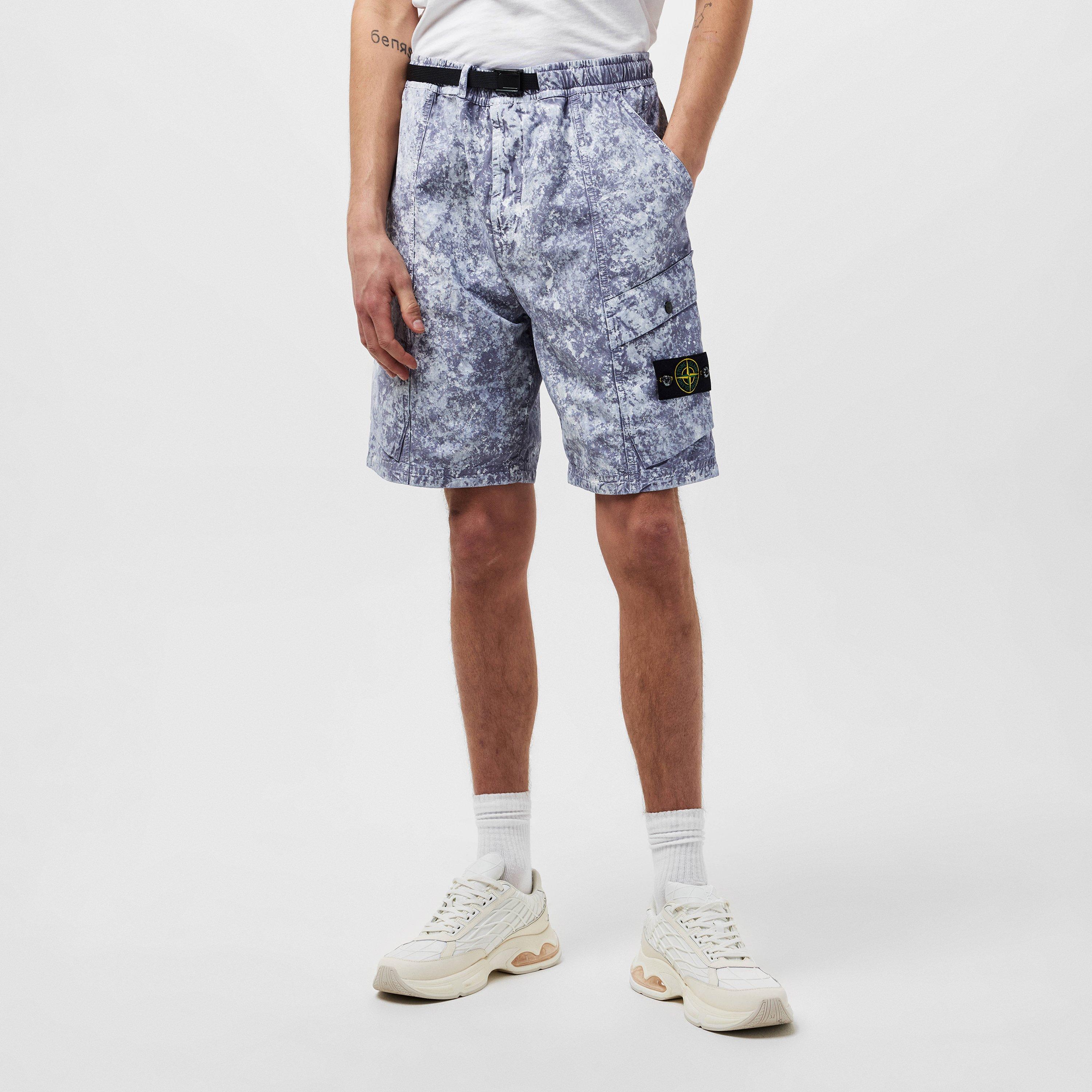 G Perla V0061 - Stone Island - Men's Tela Cargo Shorts - 3