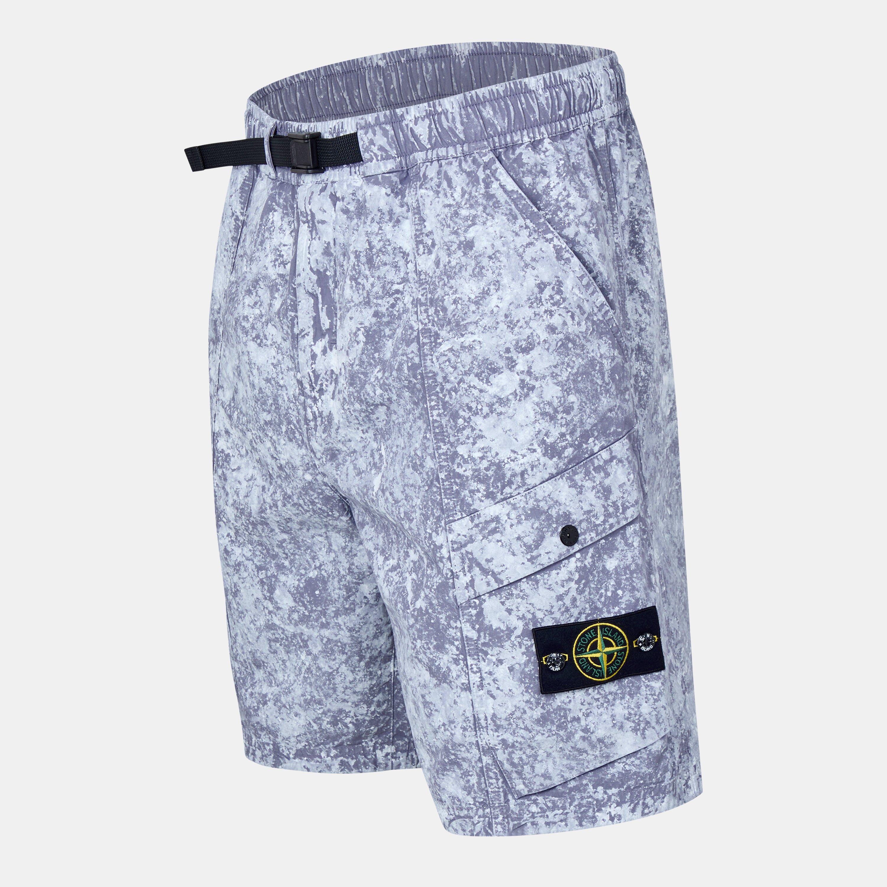 G Perla V0061 - Stone Island - Men's Tela Cargo Shorts - 7