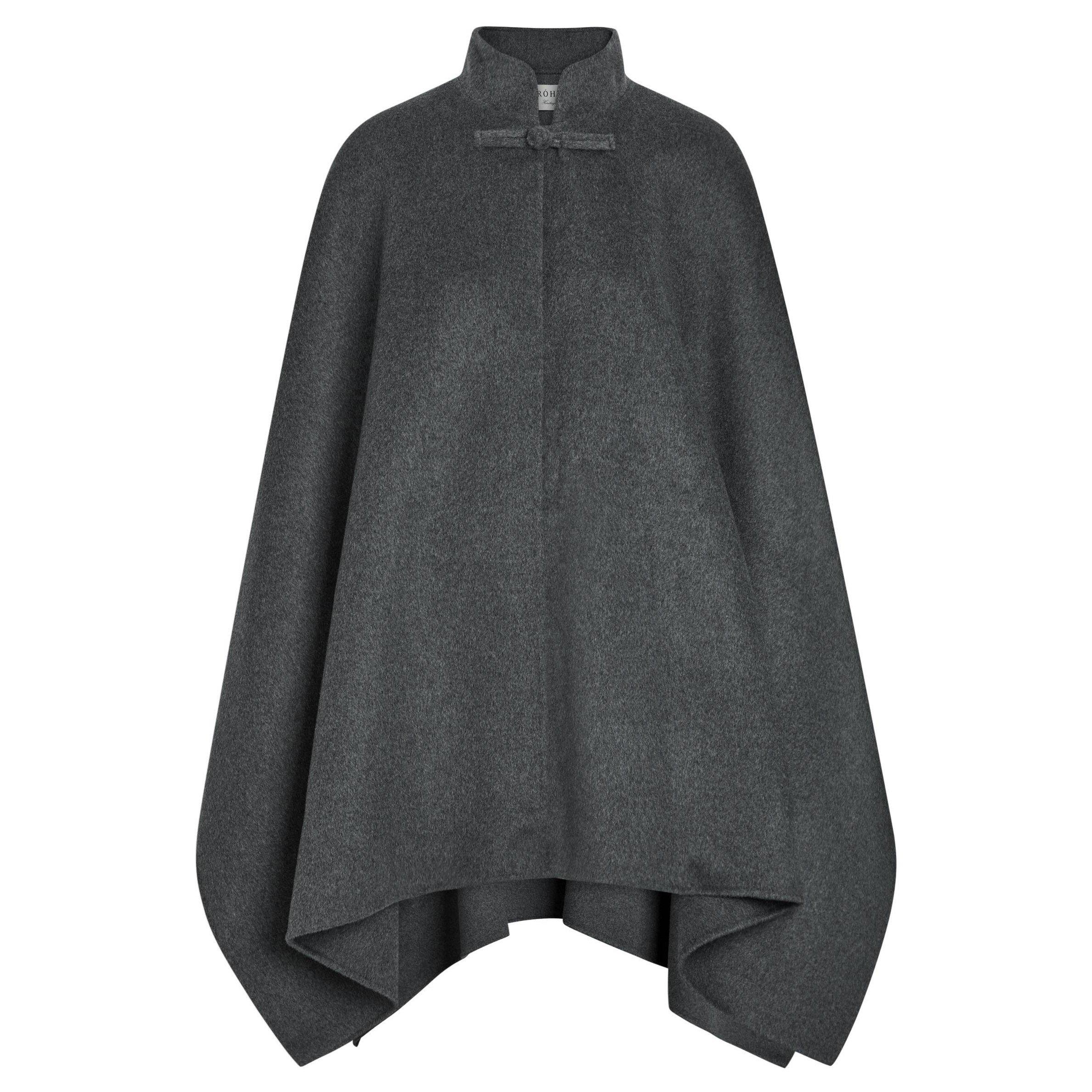 DARK GREY - Rohe - DOUBLE-FACED WOOL PANKOU CLOSU