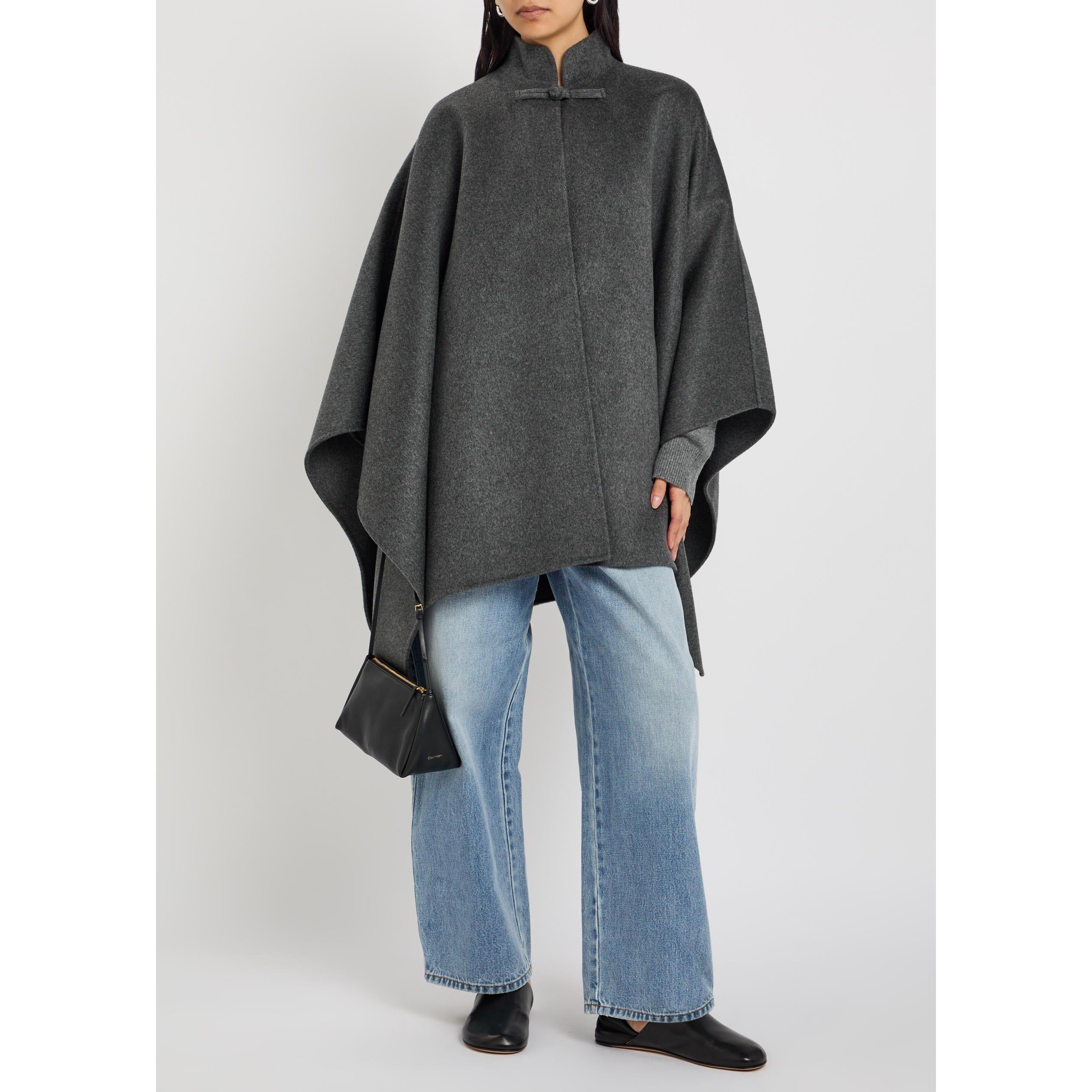 DARK GREY - Rohe - DOUBLE-FACED WOOL PANKOU CLOSU - 5