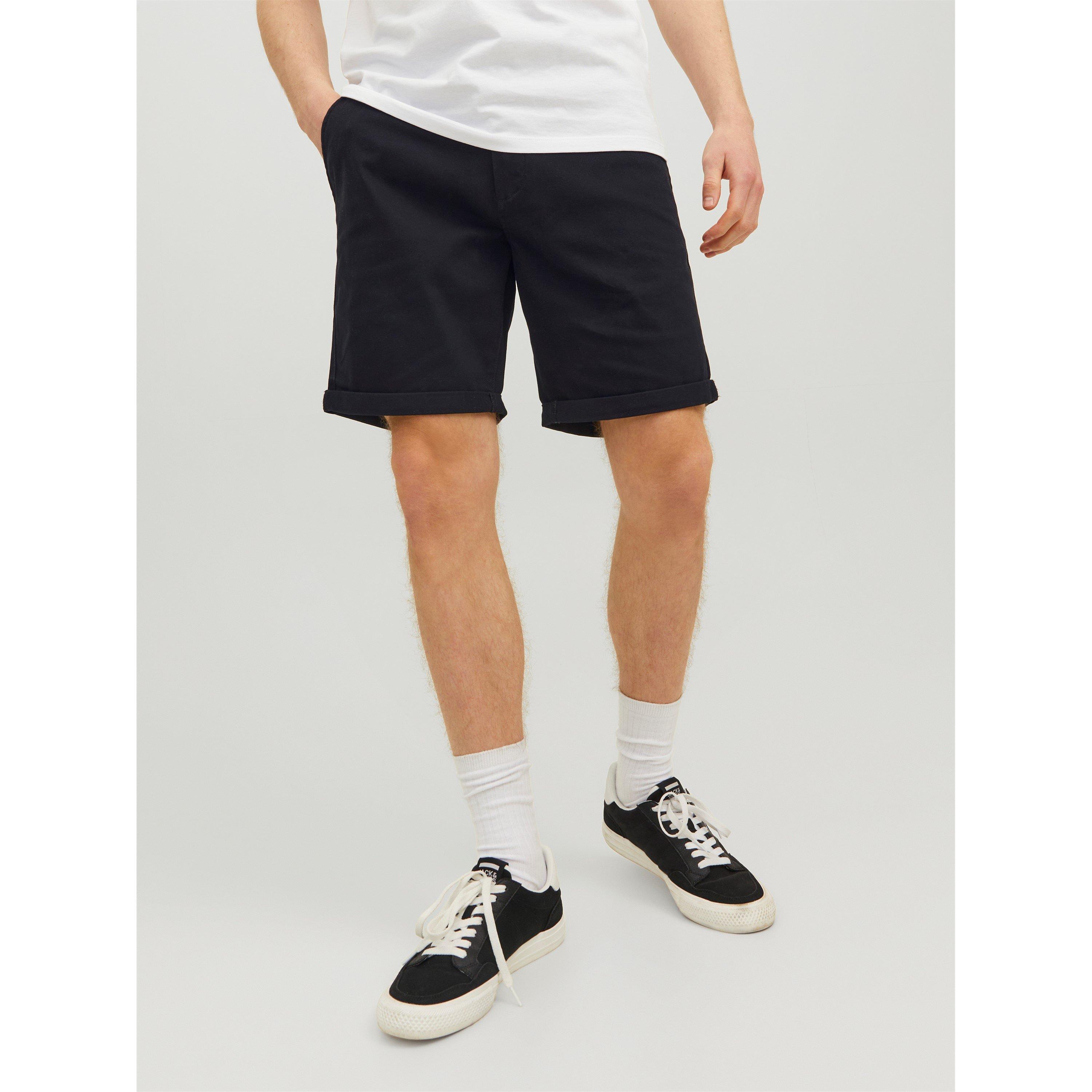 Grau/Schwarz - Jack and Jones - Men's Dave Chino Shorts - 4