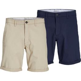 Jack and Jones 2 Pack Dave Chino Short Mens