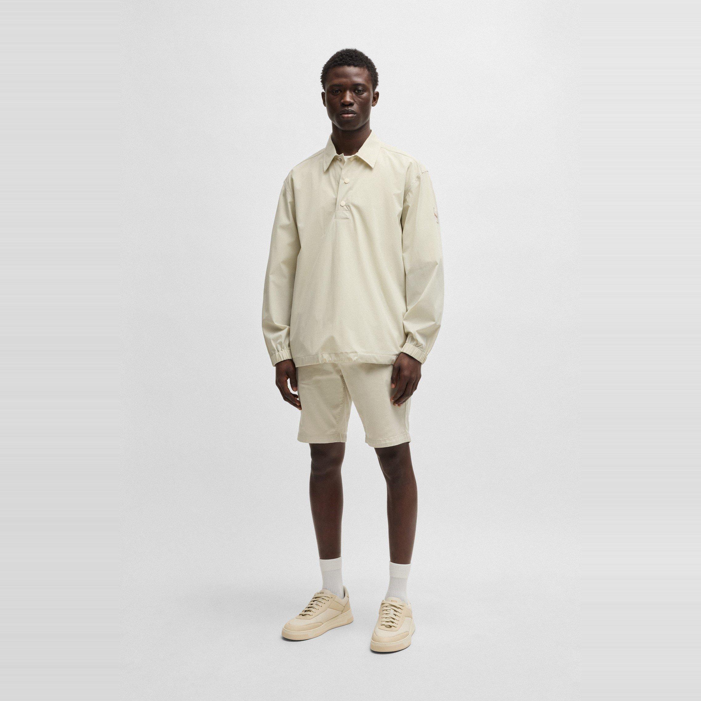 Light Beige 271 - Boss - Men's Cotton Slim Fit Chino Shorts - 5