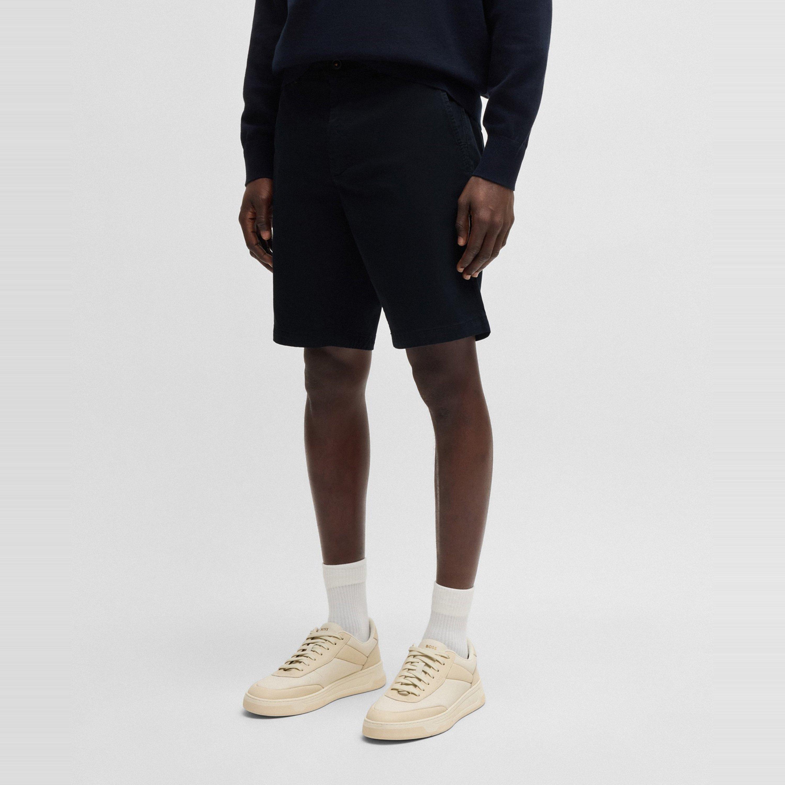 Dark Blue 404 - Boss - Mens BOSS ORANGE Soft Chino Shorts - 2