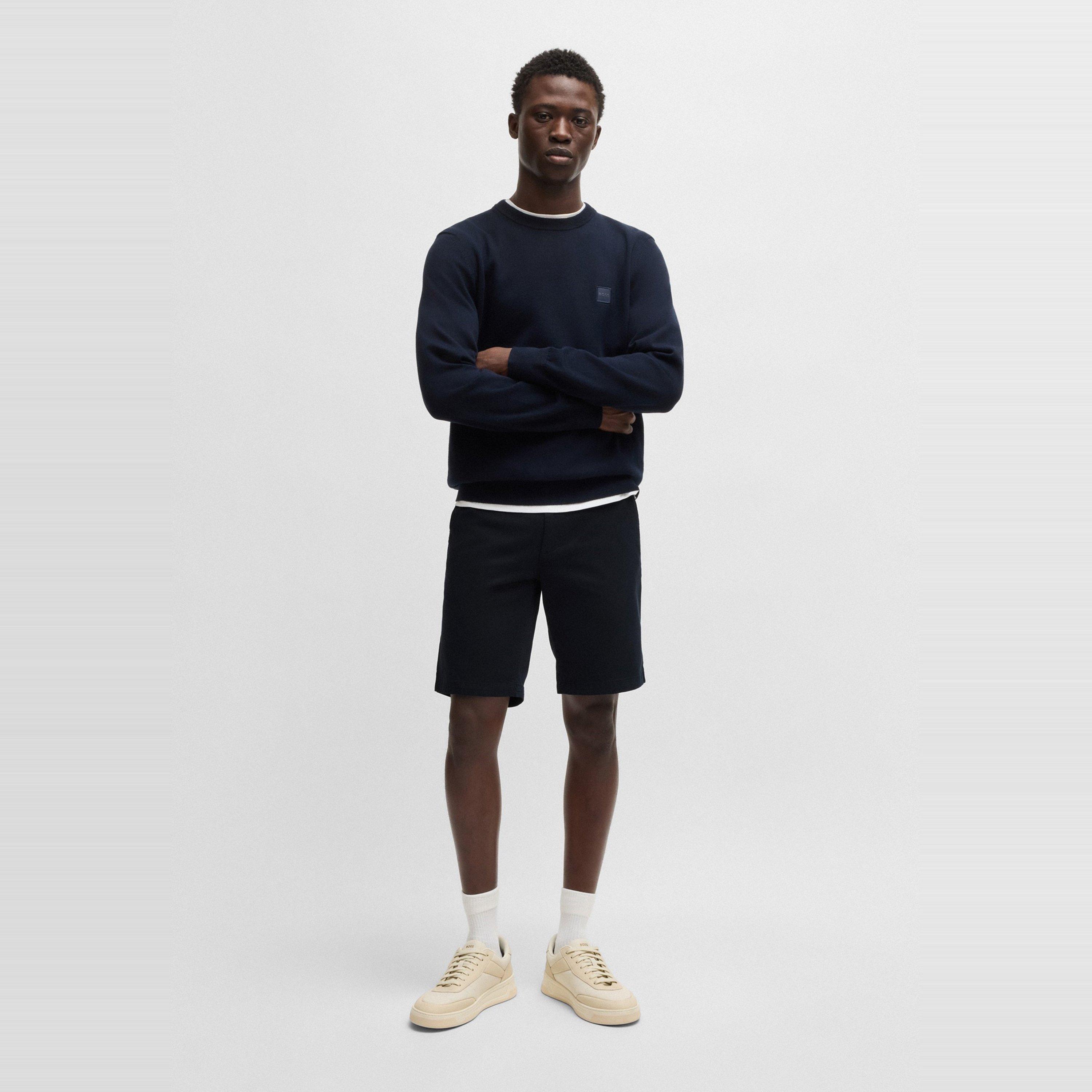 Dark Blue 404 - Boss - Mens BOSS ORANGE Soft Chino Shorts - 5