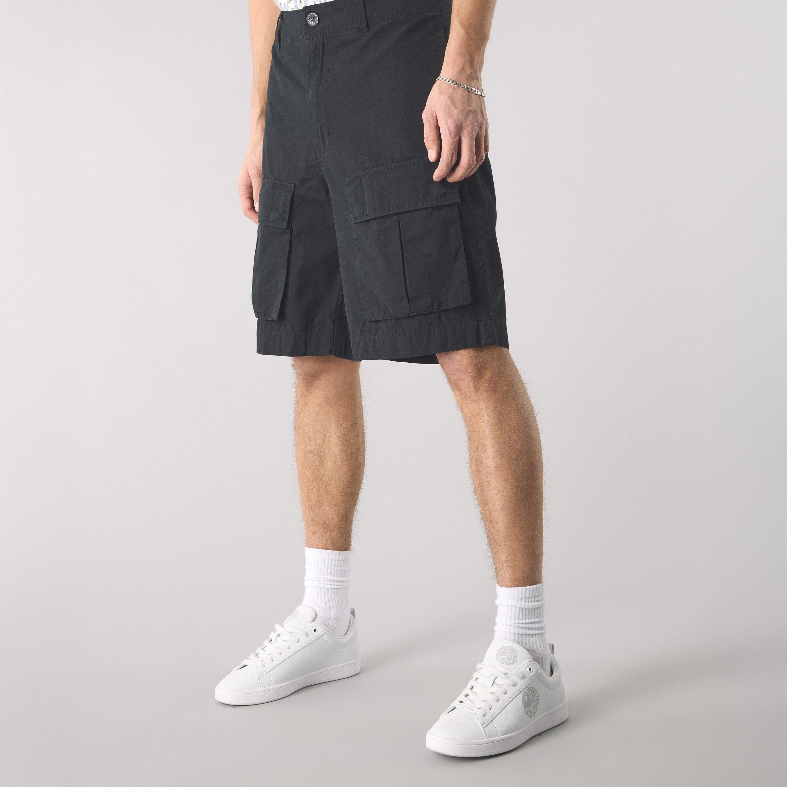 Black - Pretty Green - Men's Brentwood Cargo Shorts - 4