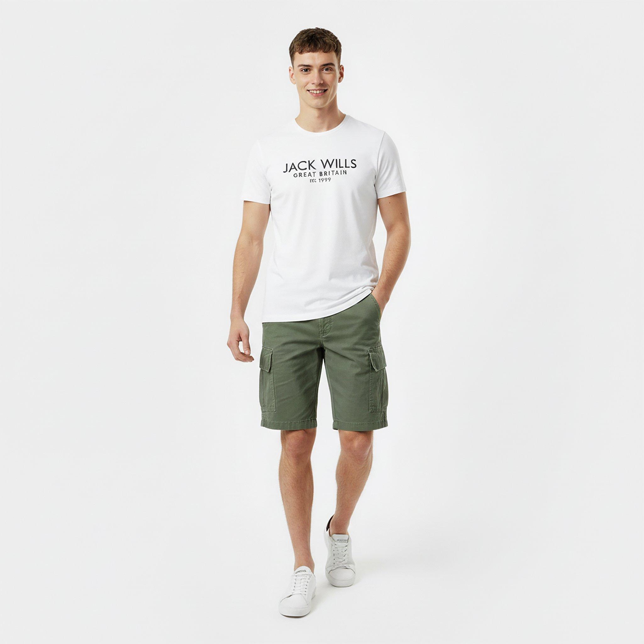 Khaki - Jack Wills - Cargo Short - 5