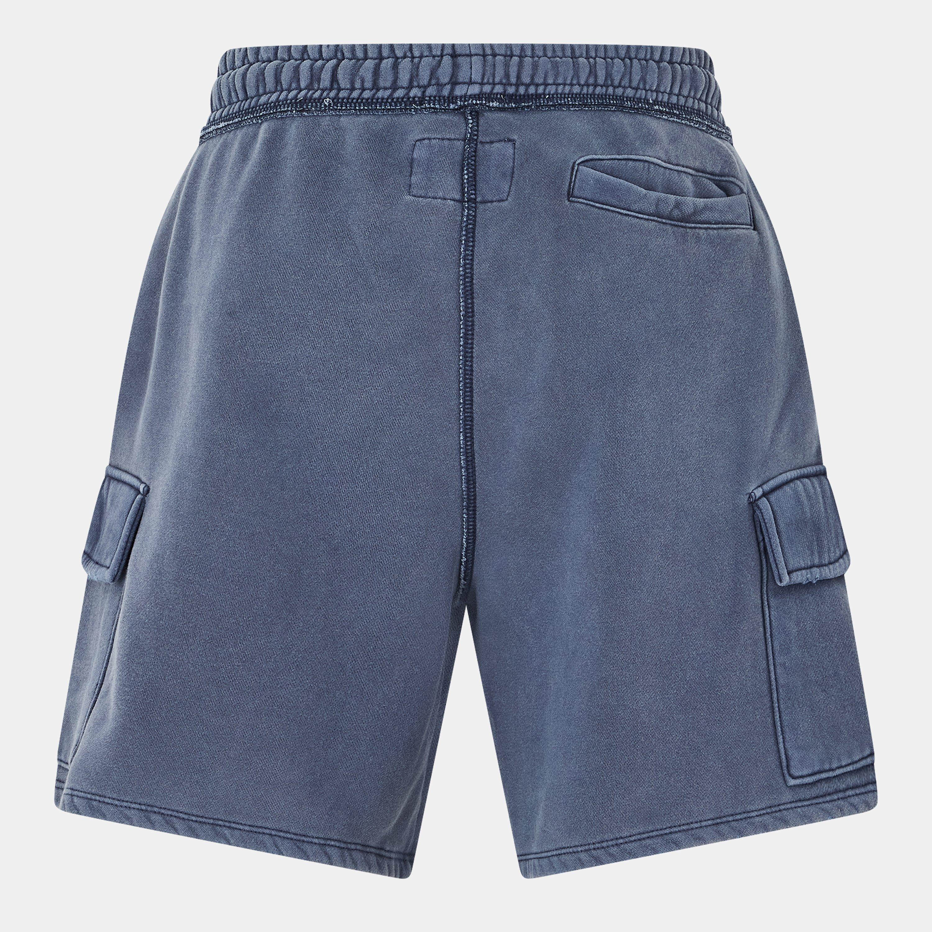 Navy - Jack Wills - Fleece Cargo Jogger Shorts - 2