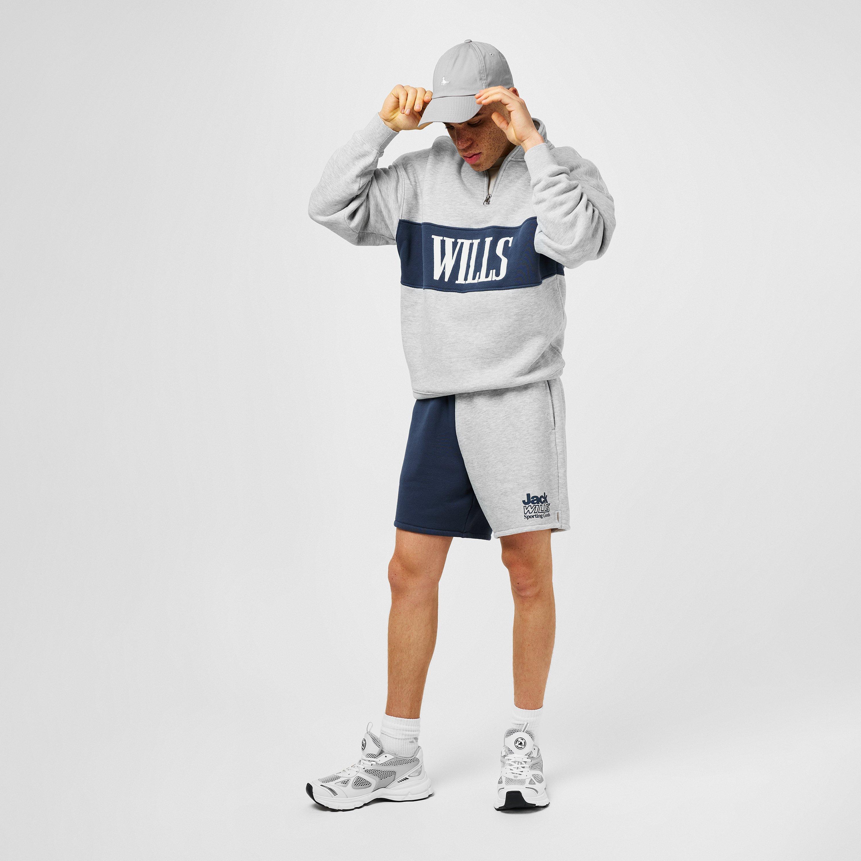 Céu noturno - Jack Wills - JW Cut and Sew Fleece Jogger Shorts - 4