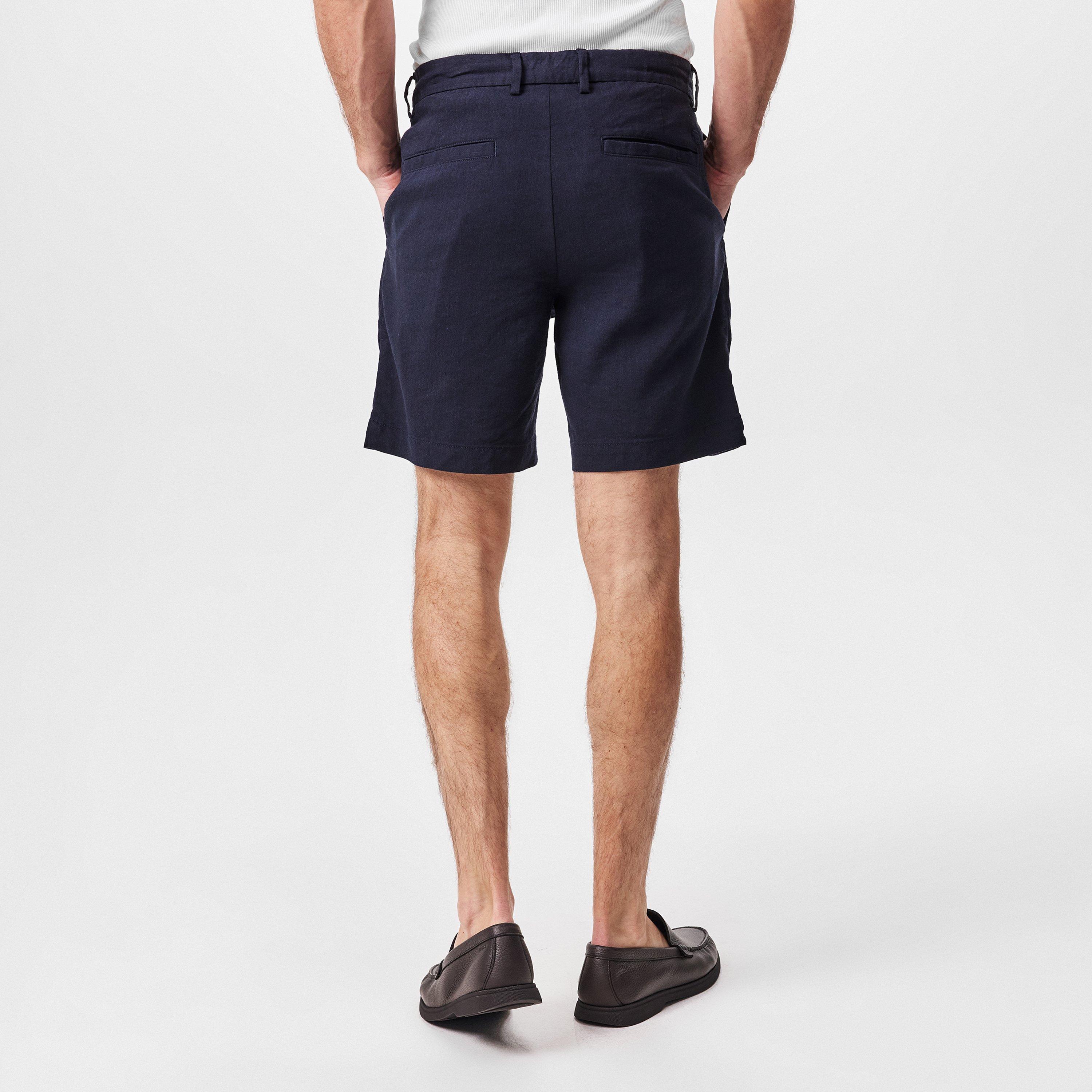 Dark Blue 405 - Boss - Men's Lightweight Mid Length Chino Shorts - 4