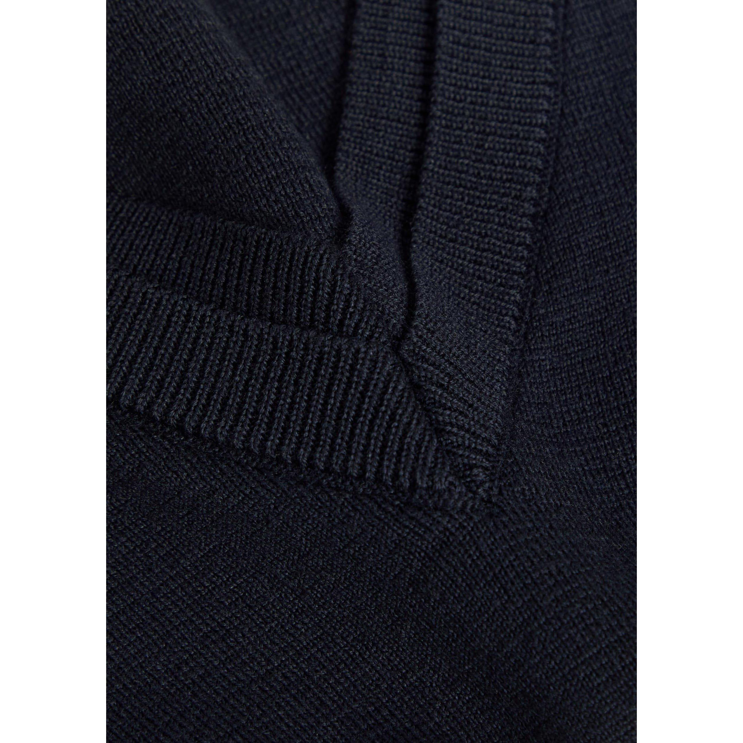 NAVY - Rohe - Women's Wool V-Neck Jumper - 4