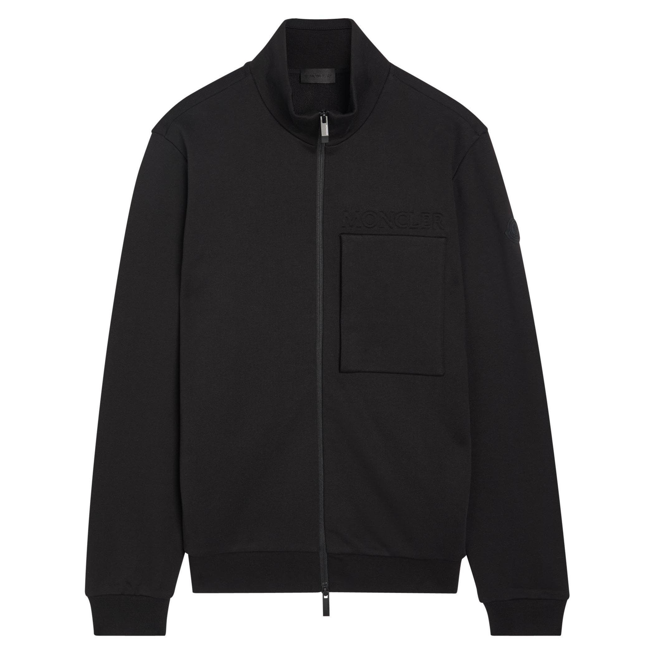 BLACK - Moncler - MON 1PKT ZIP THRU CARDGIAN