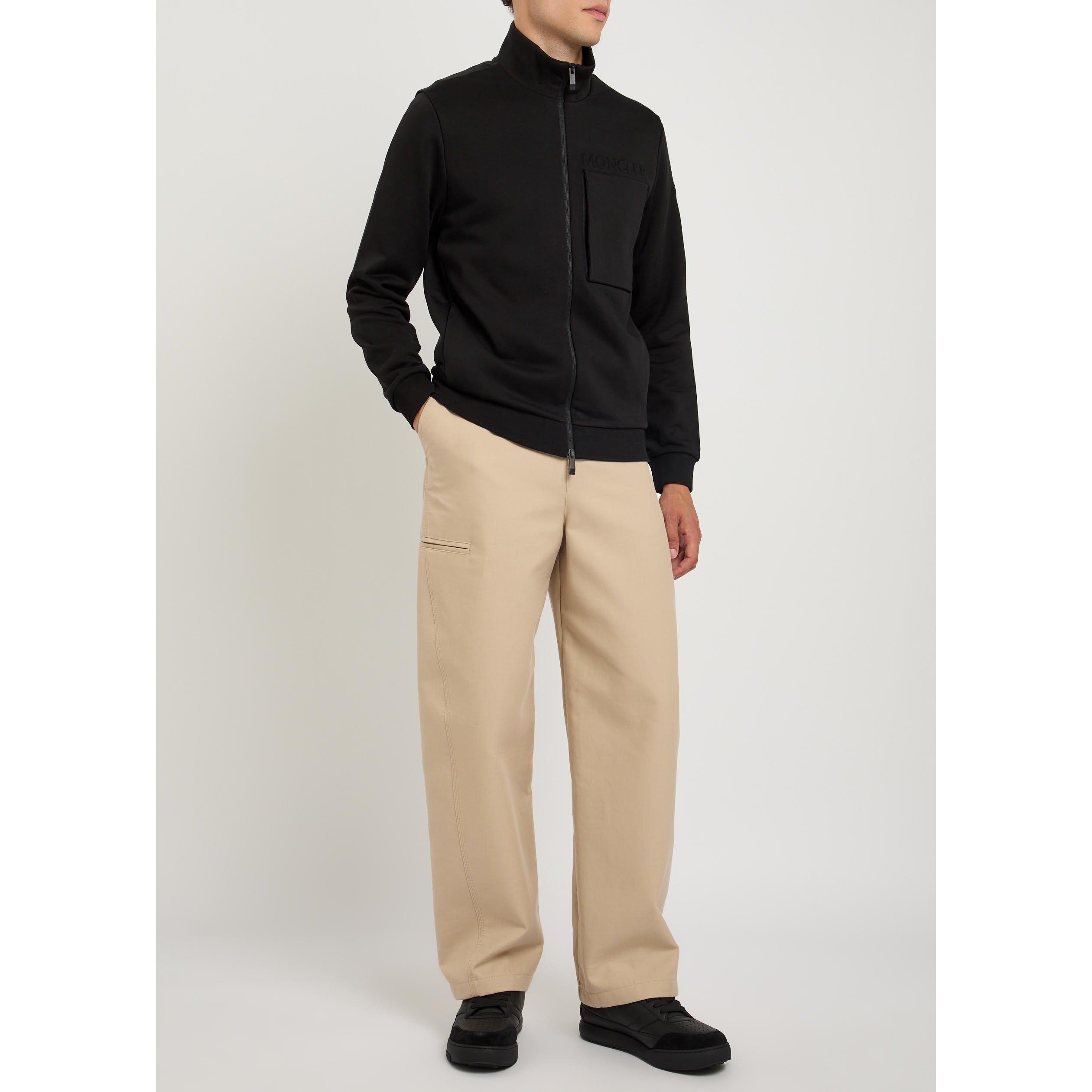 BLACK - Moncler - MON 1PKT ZIP THRU CARDGIAN - 5