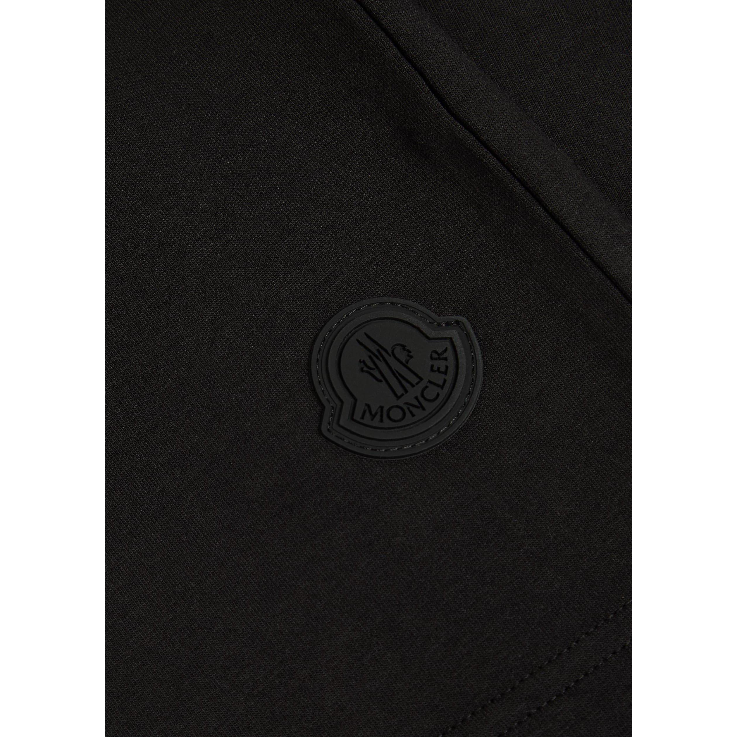BLACK - Moncler - Men's Cotton Wide-Leg Jogger Shorts - 4