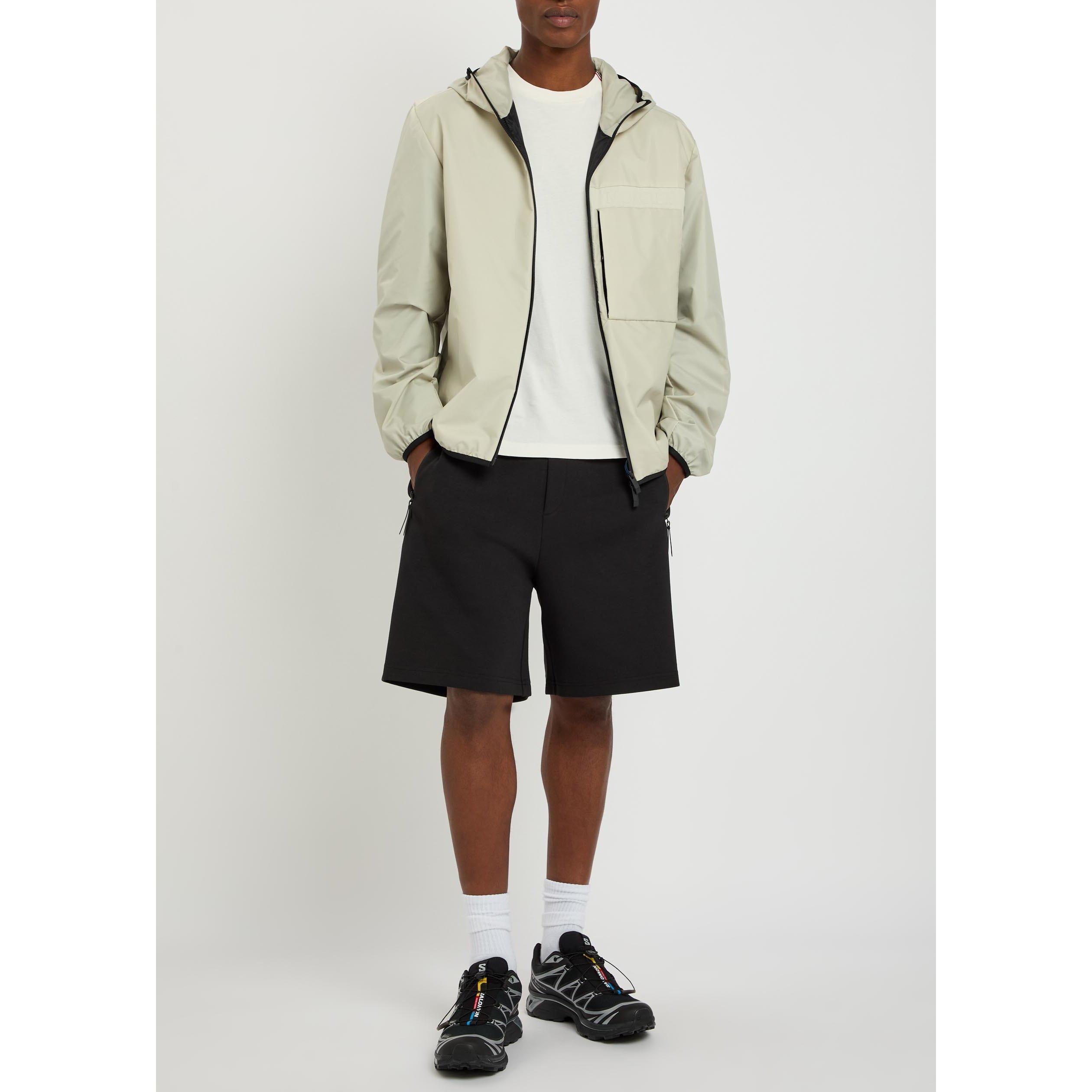 BLACK - Moncler - Men's Cotton Wide-Leg Jogger Shorts - 5