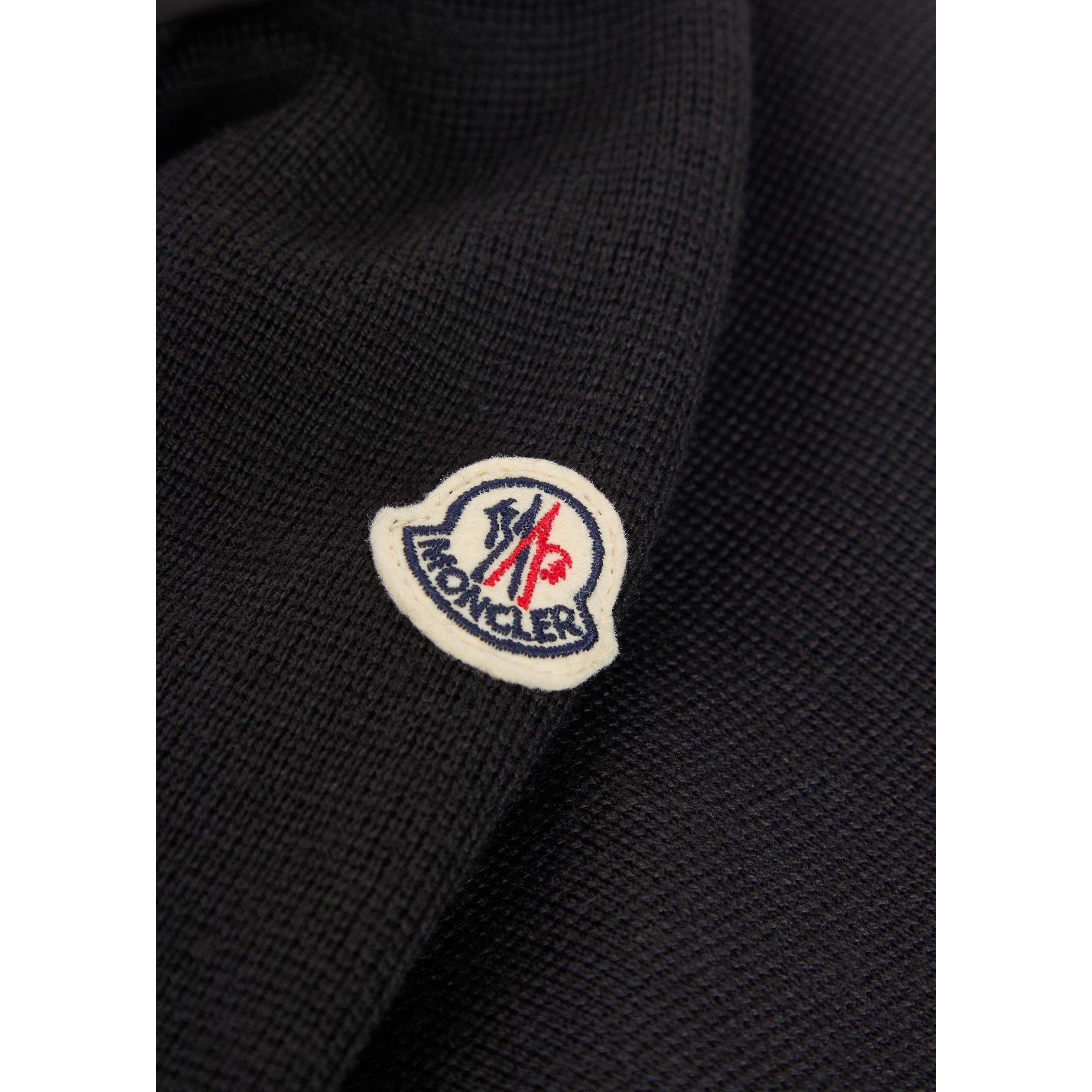 BLACK - Moncler - Men's Funnel-Neck Quilted Wool Slim-Fit Cardigan - 4