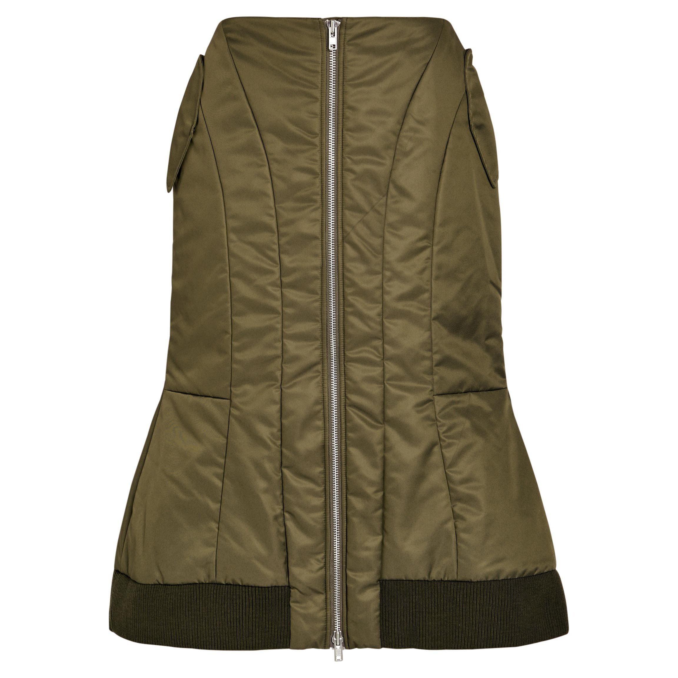 KHAKI - Simone Rocha - PADDED SCULPT BOMBER SKIRT - 1