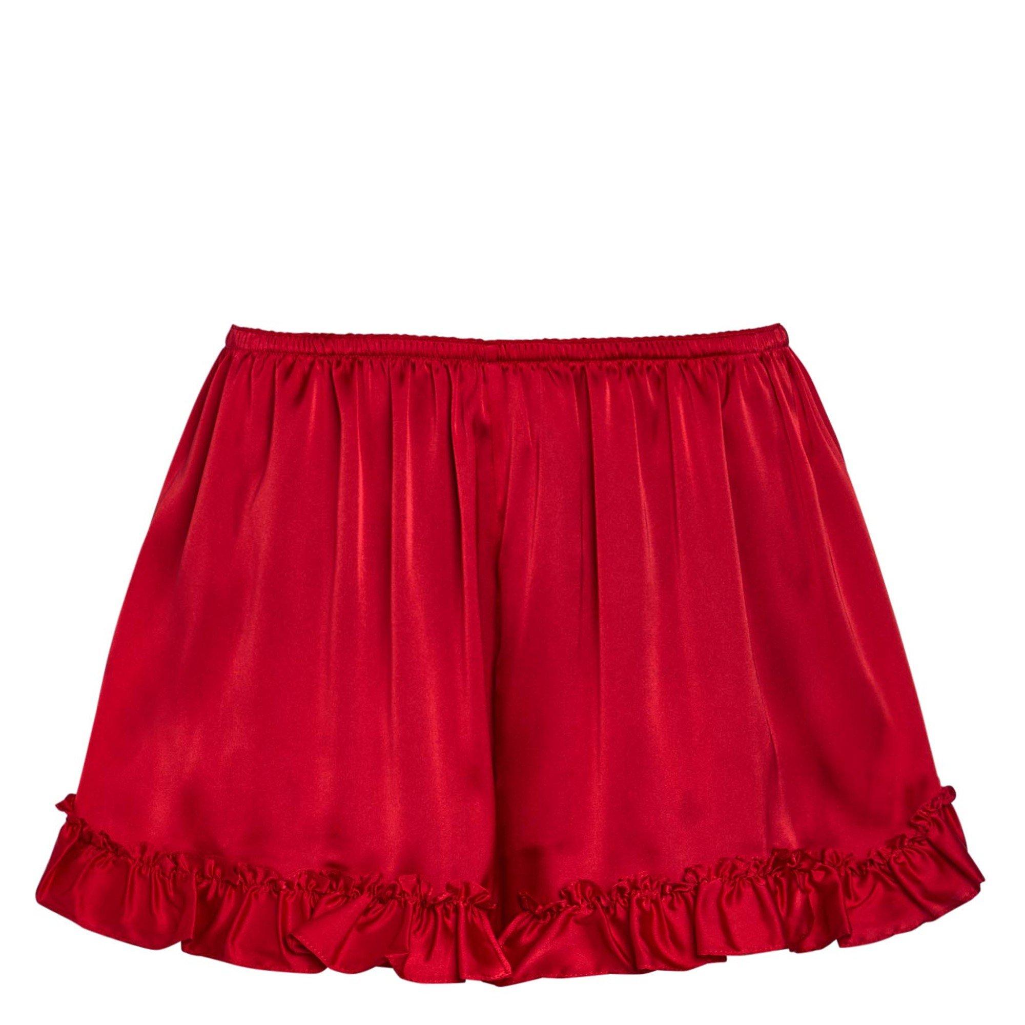 RED - Simone Rocha - RUFFLE FRILL SHORTS