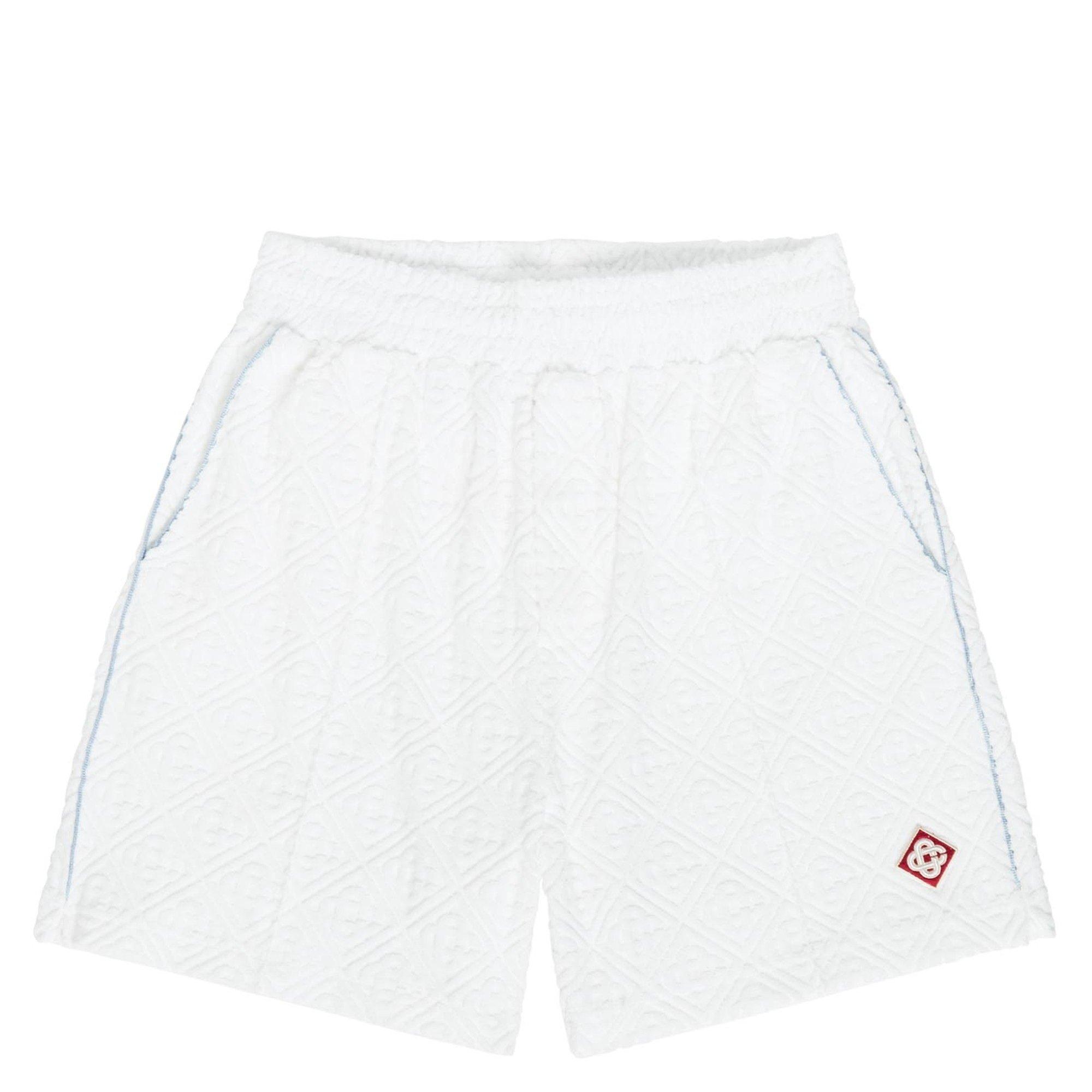 WHITE - Casablanca - Men's Casa Cotton Jogger Shorts - 1