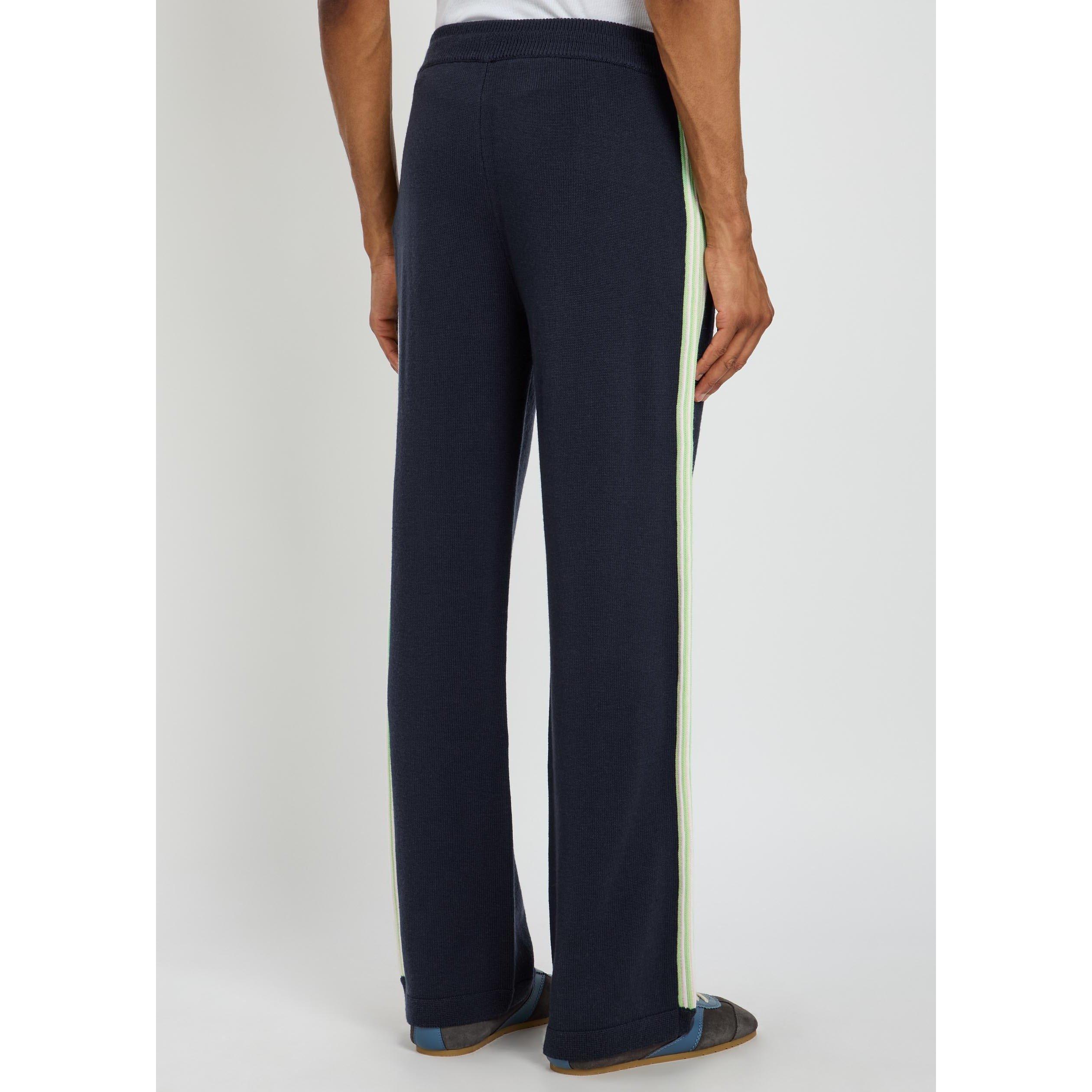 NAVY - Casablanca - CASA MERINO TRACK TROUSERS - 3